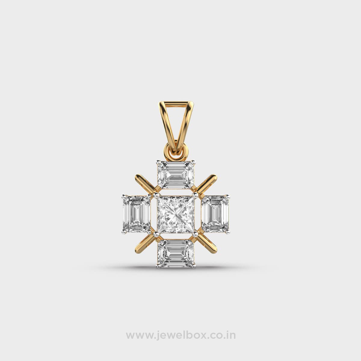 Cruzan Cross Diamond Pendant (Without Chain)