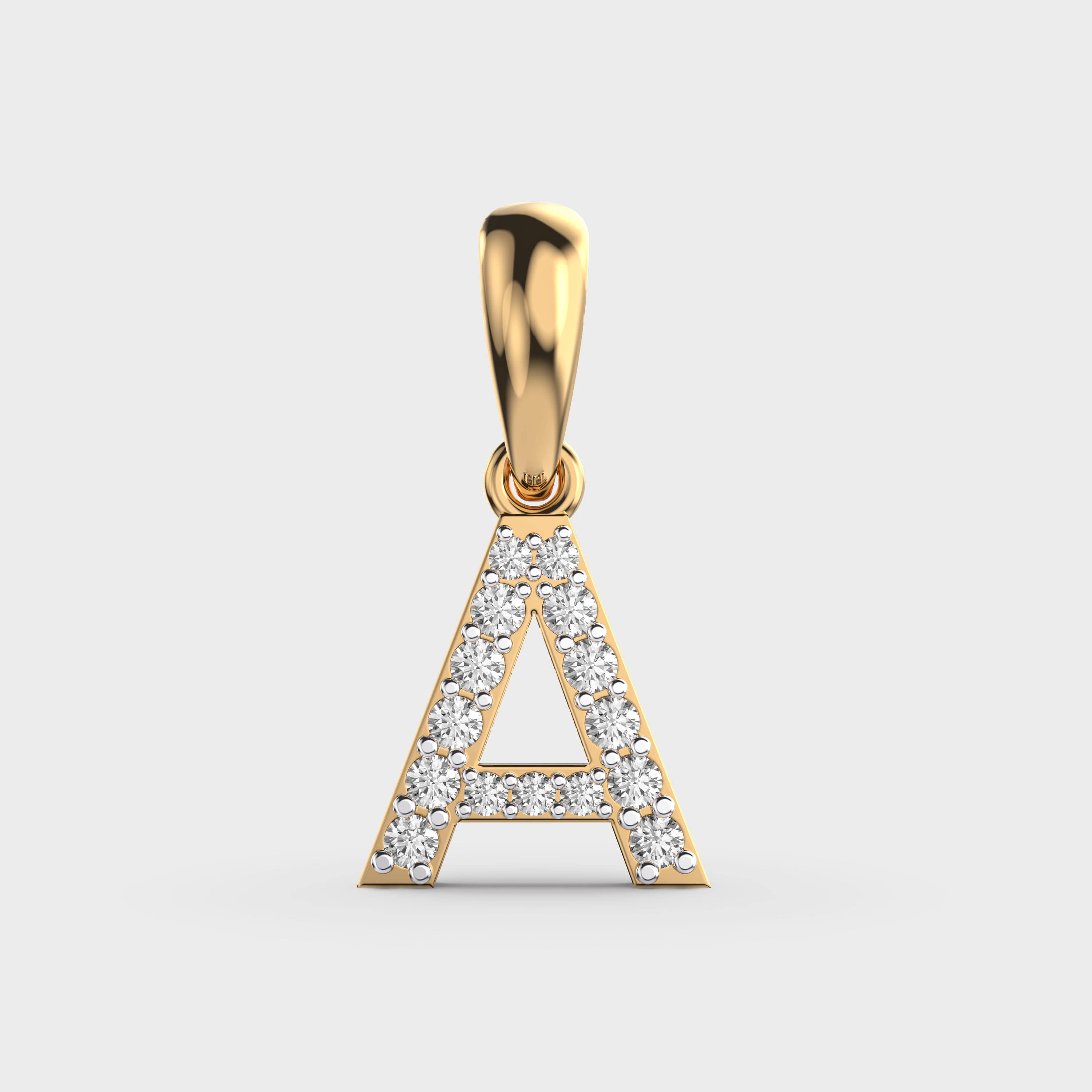 Adorable A Diamond Pendant With Loop