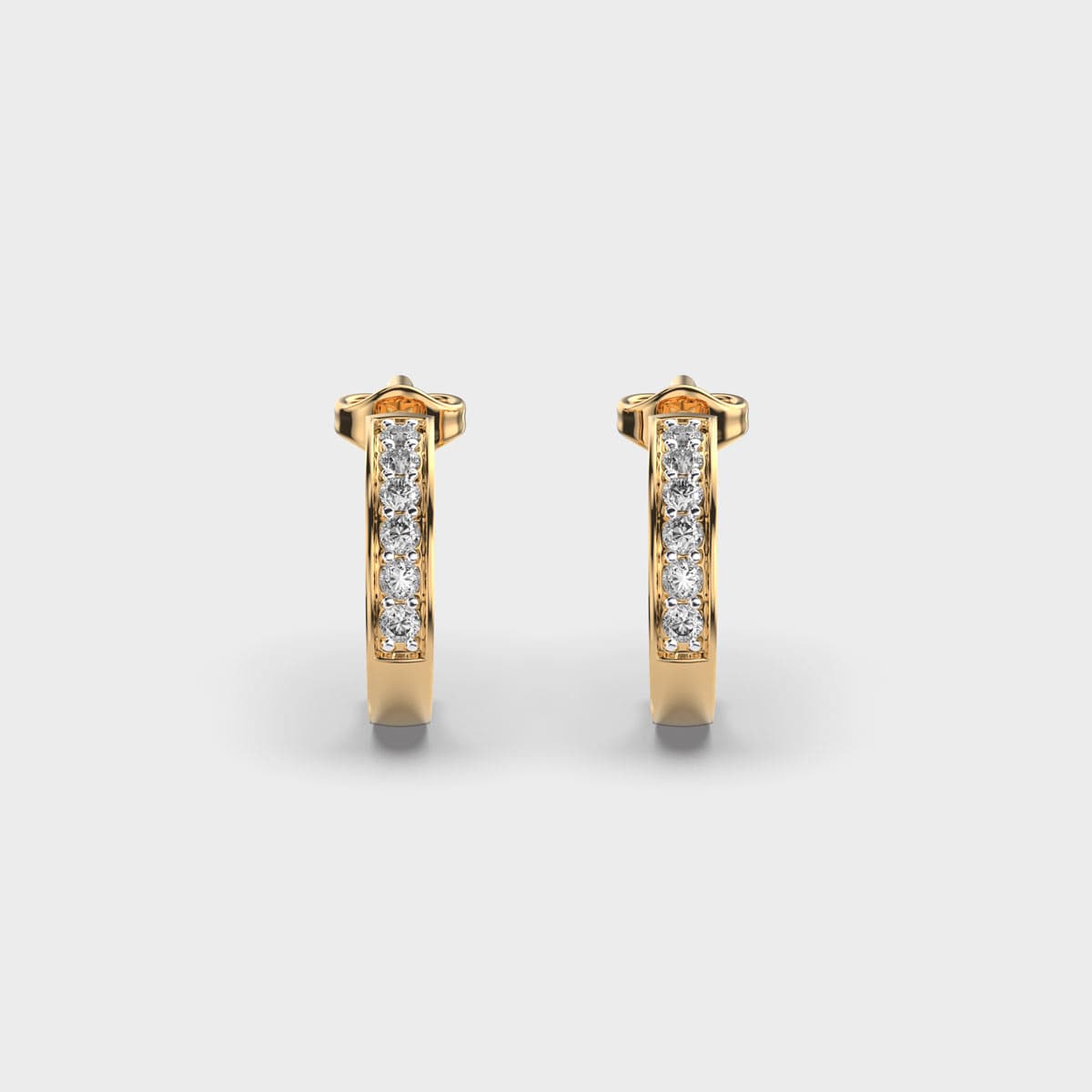 Her Shine Diamond Hoop Earrings
