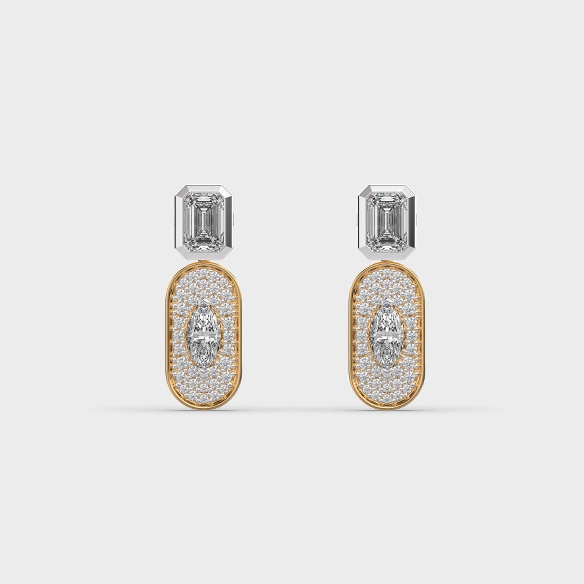 Tuscan Glam Diamond Encrusted Earrings