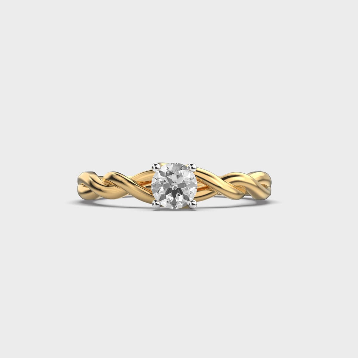 Twist of Twirl Diamond Ring