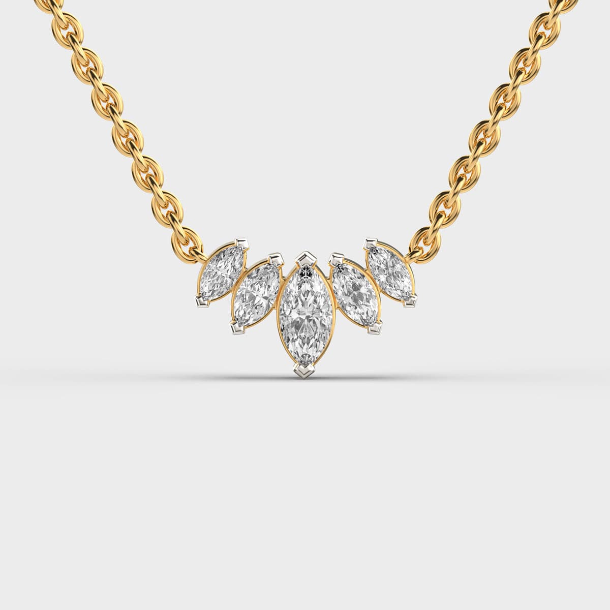 Snowflake Queen Diamond Pendant (With Chain)