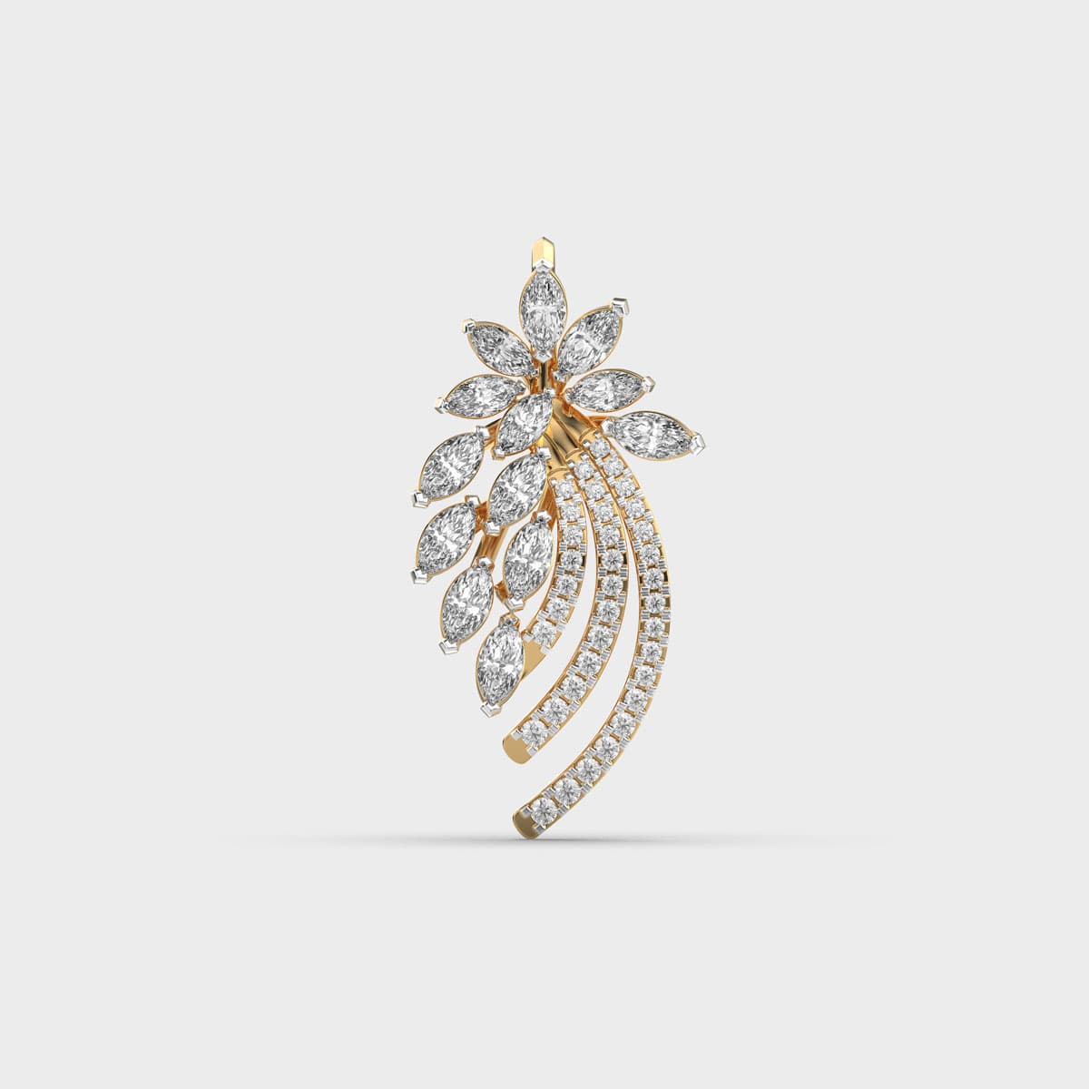 Snowflake Of North Diamond Pendant (Without Chain)