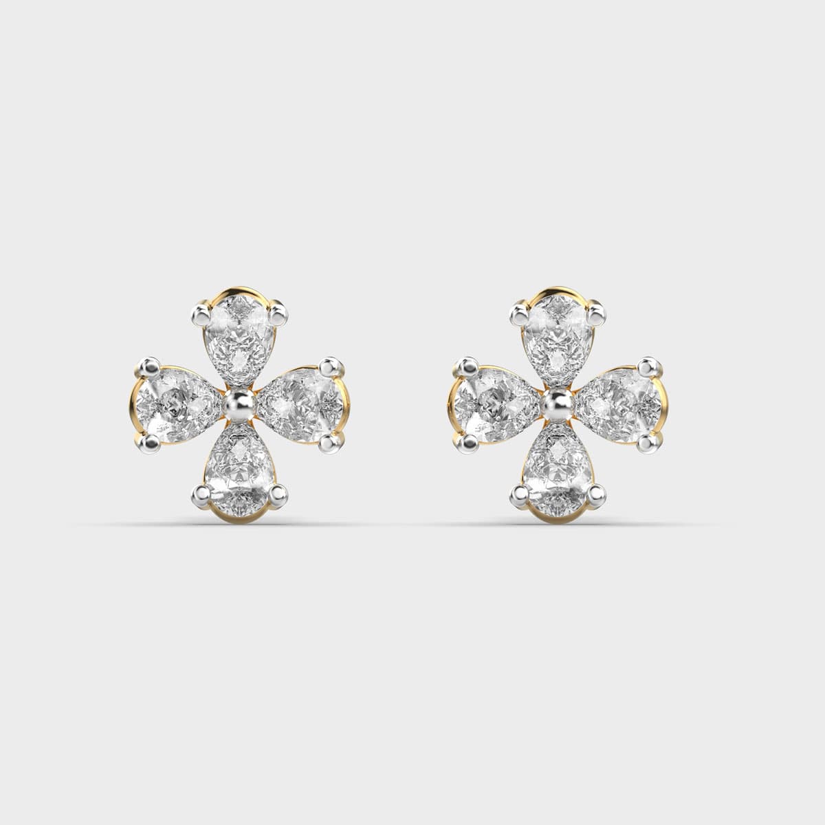 Sacred Shine Cross Diamond Earstuds