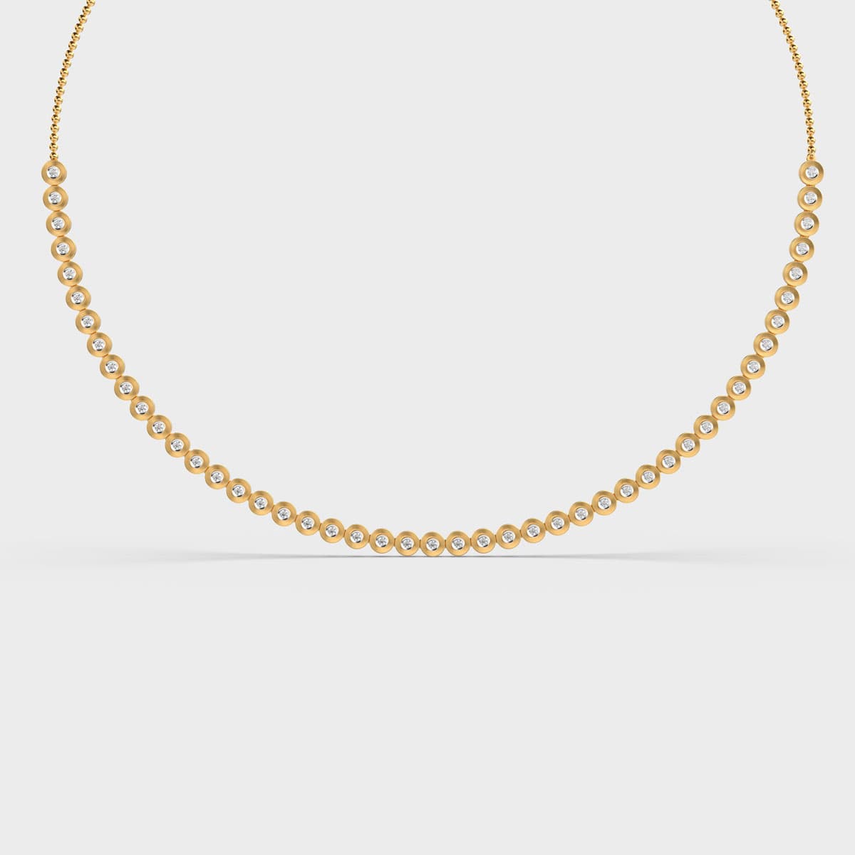 Dainty Interlocked Diamond Necklace