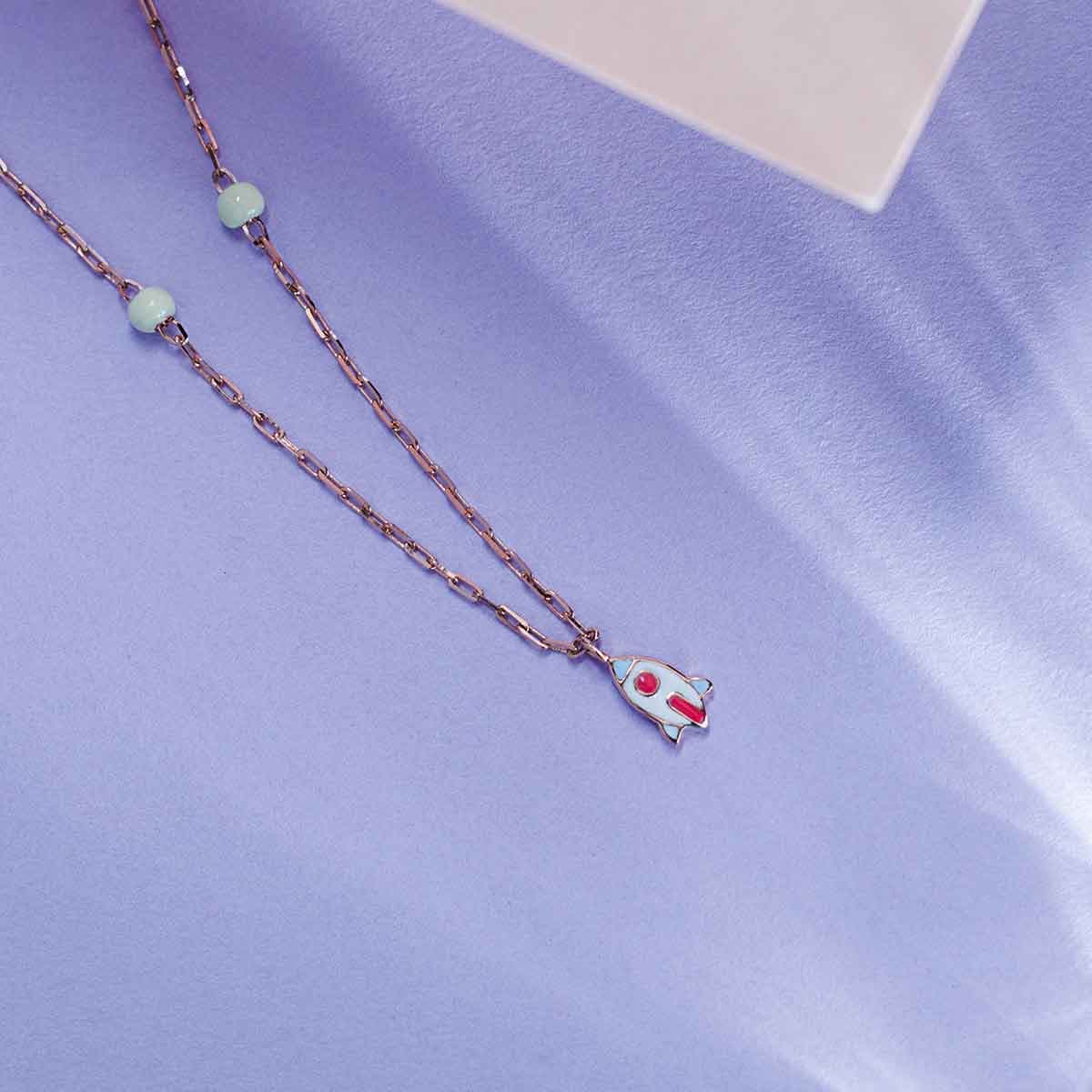 Mini Rocket Pendant For Kids