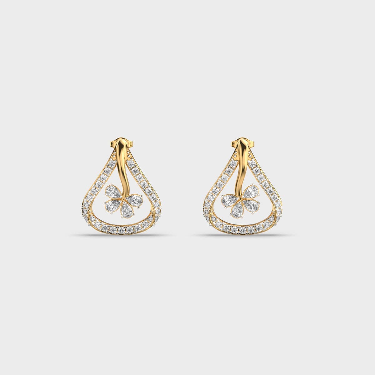 Petite Bow Diamond Ear Studs