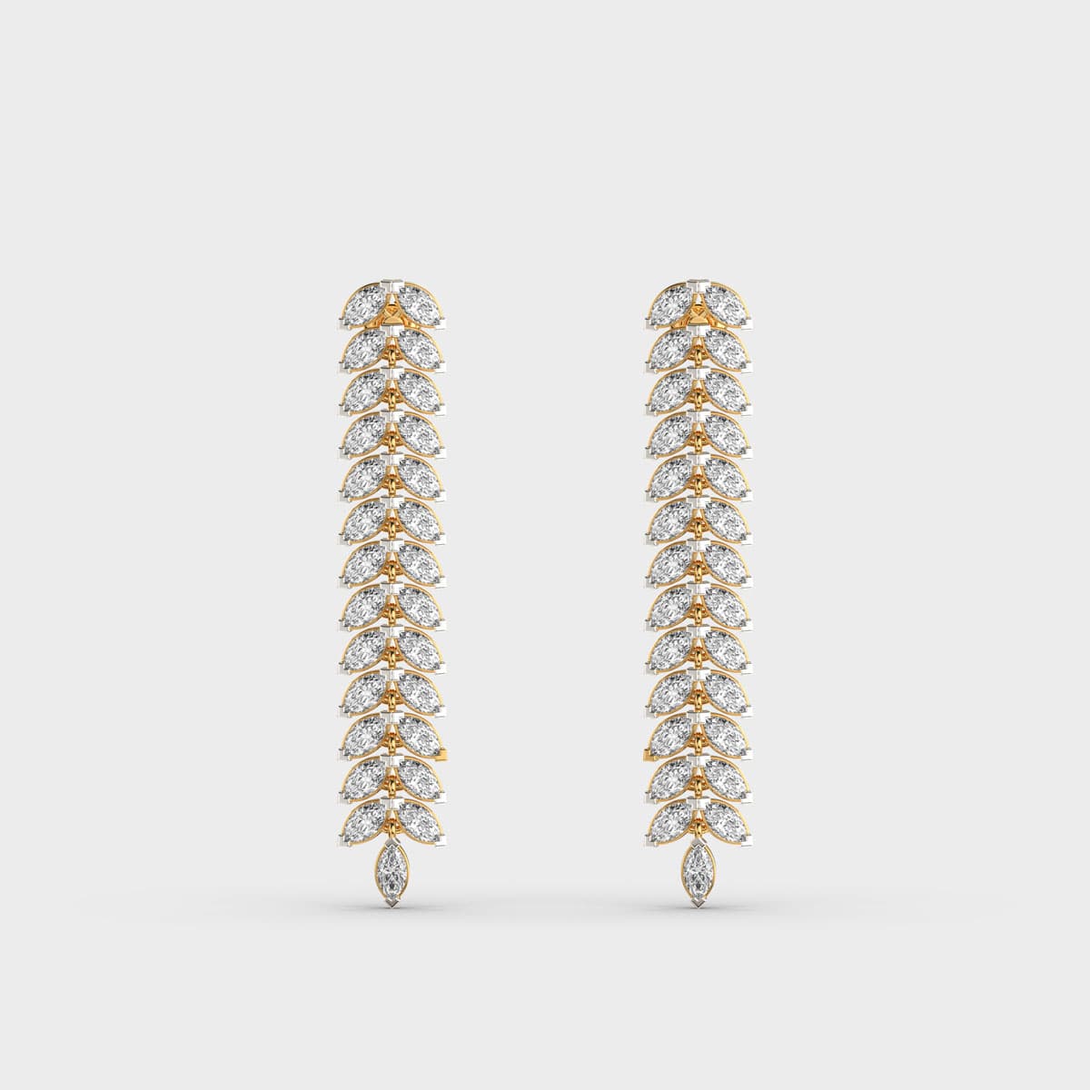 Marquise Cascade Diamond Drop Earrings