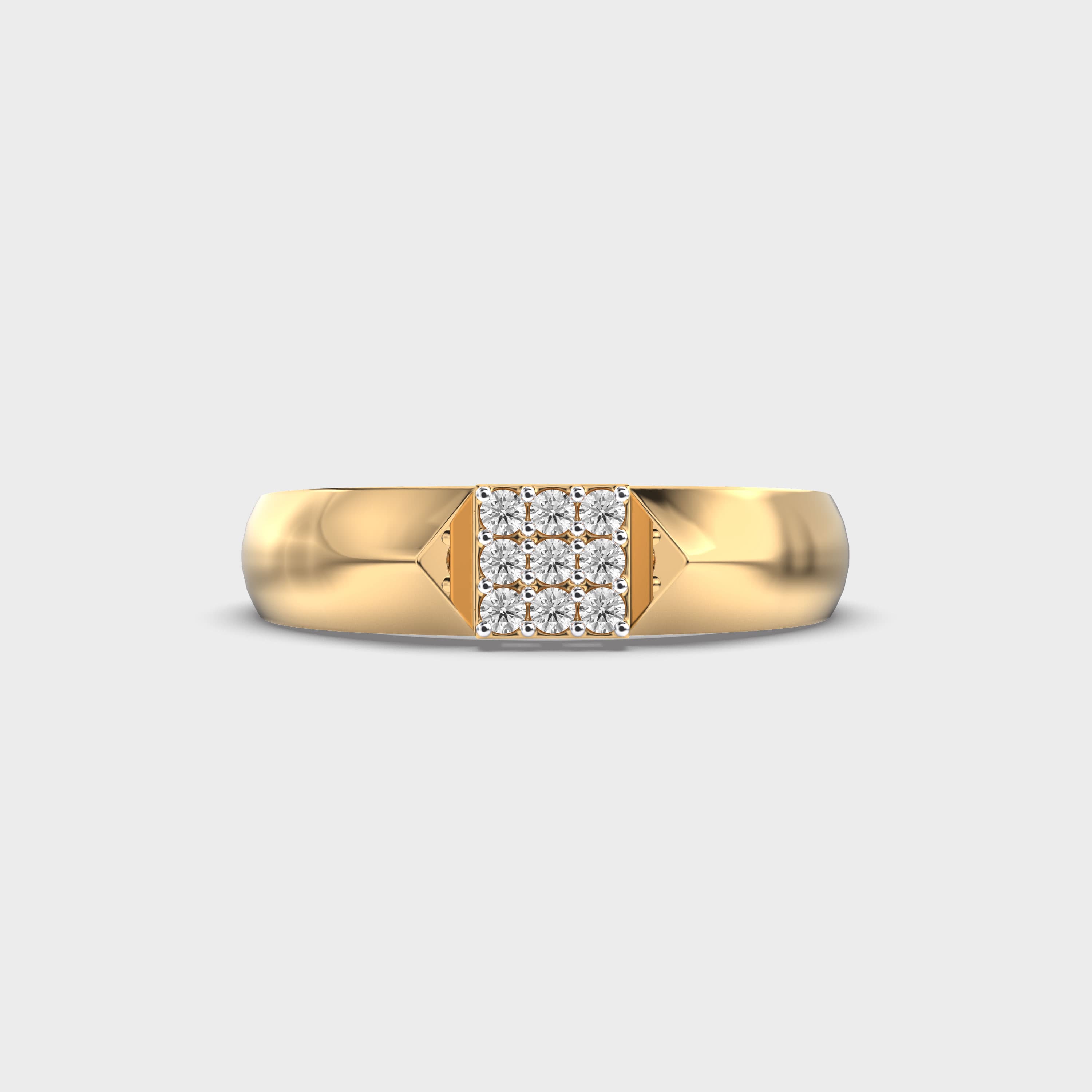 Blaze Crest Diamond Ring For Men