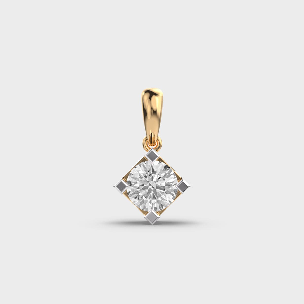 Minimal Romance Diamond Pendant (Without Chain)