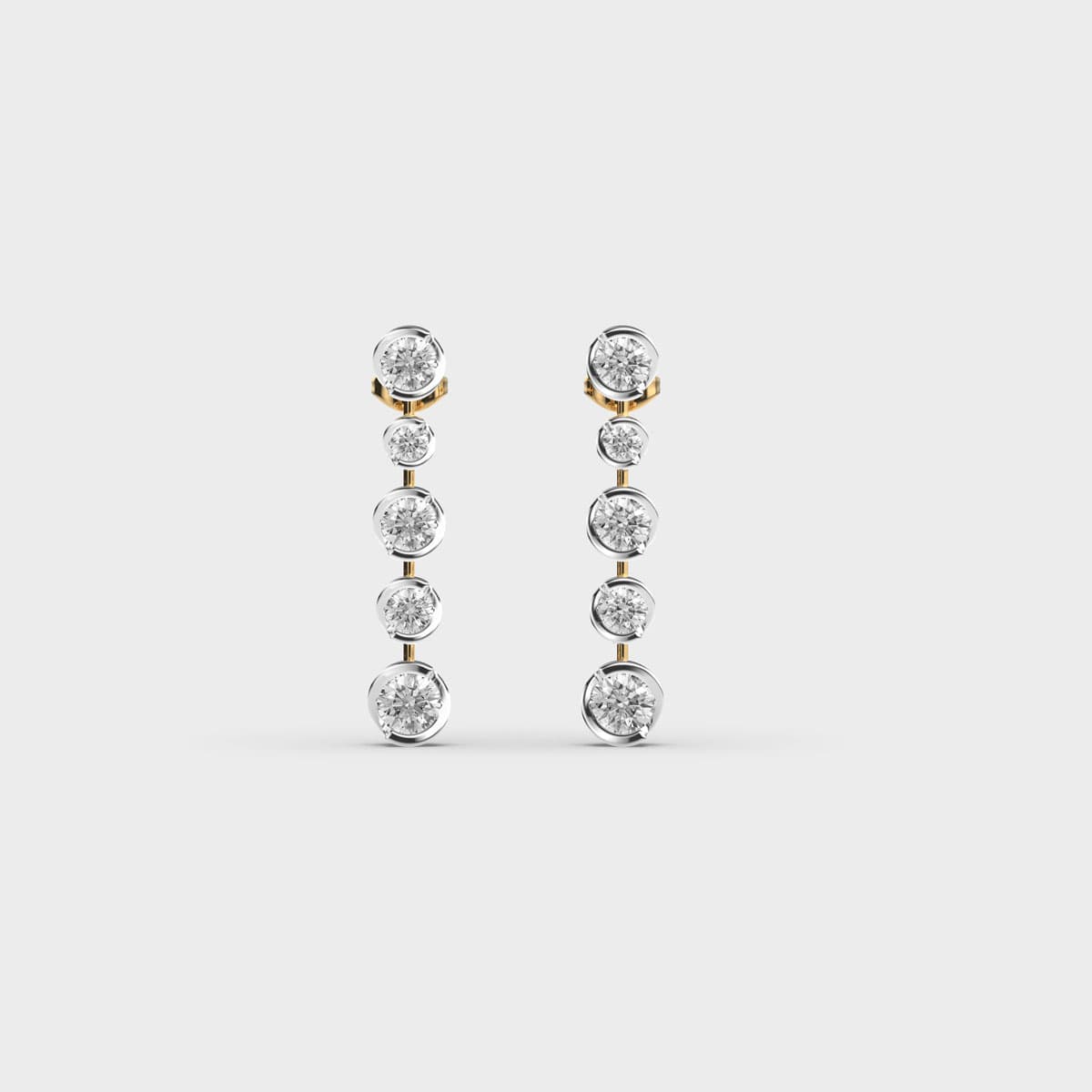 Miniature Dainty Dazzling Diamond Earring