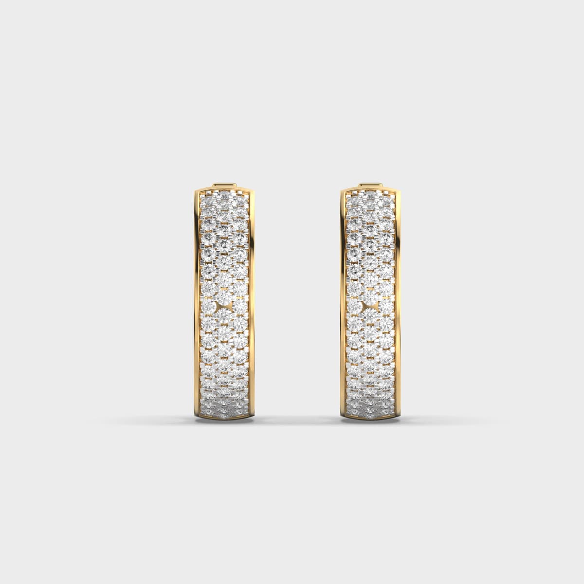 Glacial Star Diamond Ear Hoops