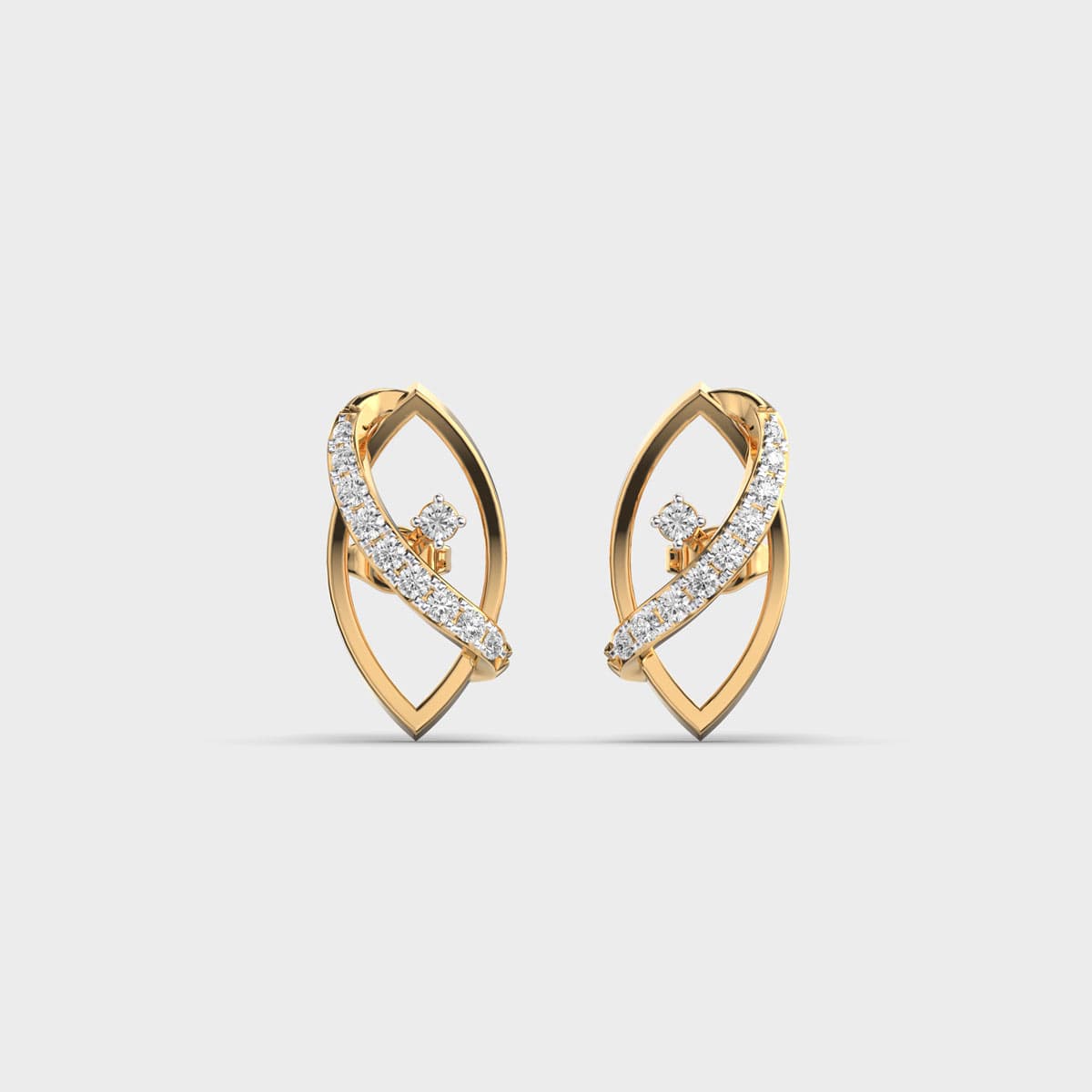 Lauras Glam Diamond Encrusted Earstuds