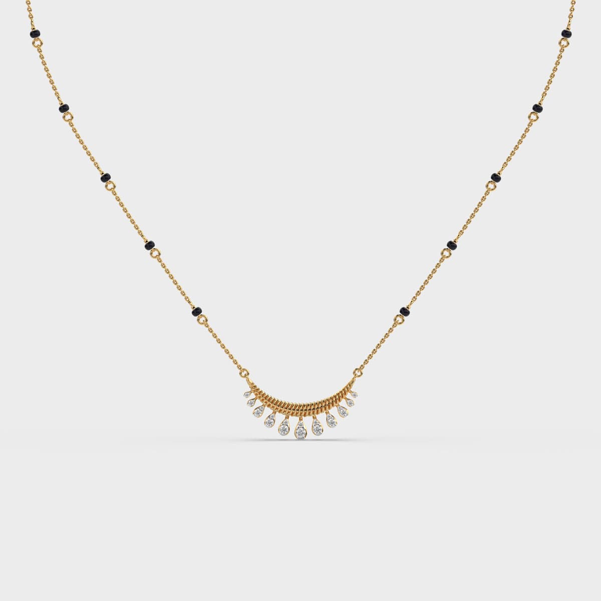 Minimal Charming Mangalsutra Diamond Necklace