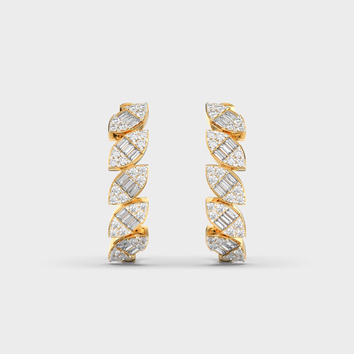 Ivy Bloom Diamond Hoops