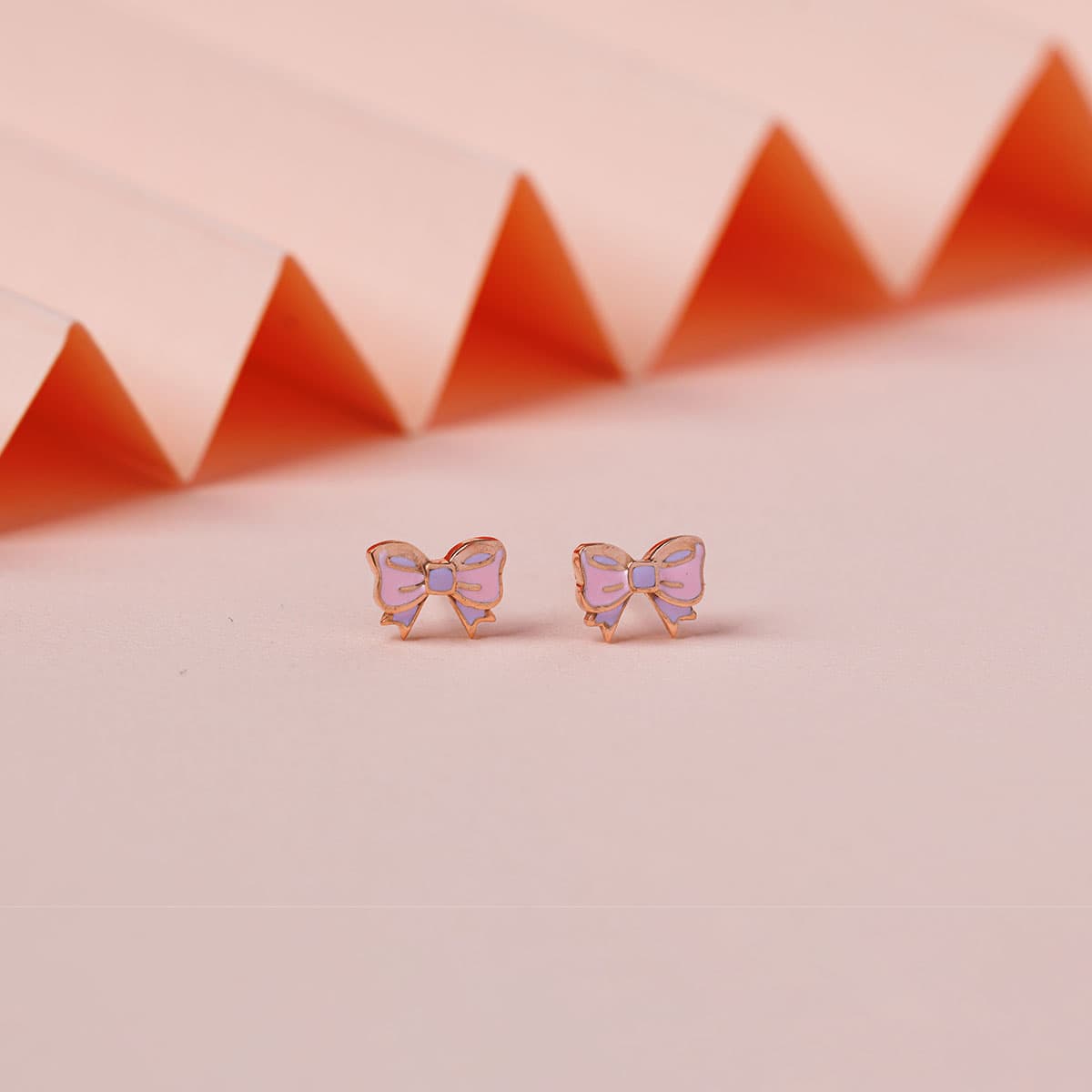 Pastel Perfection Bow Studs For Kids