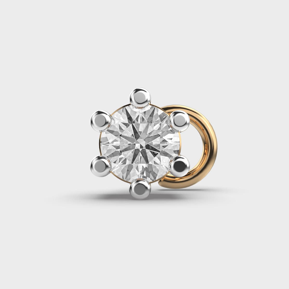 Subtle Glow Diamond Nosepin For Everyday