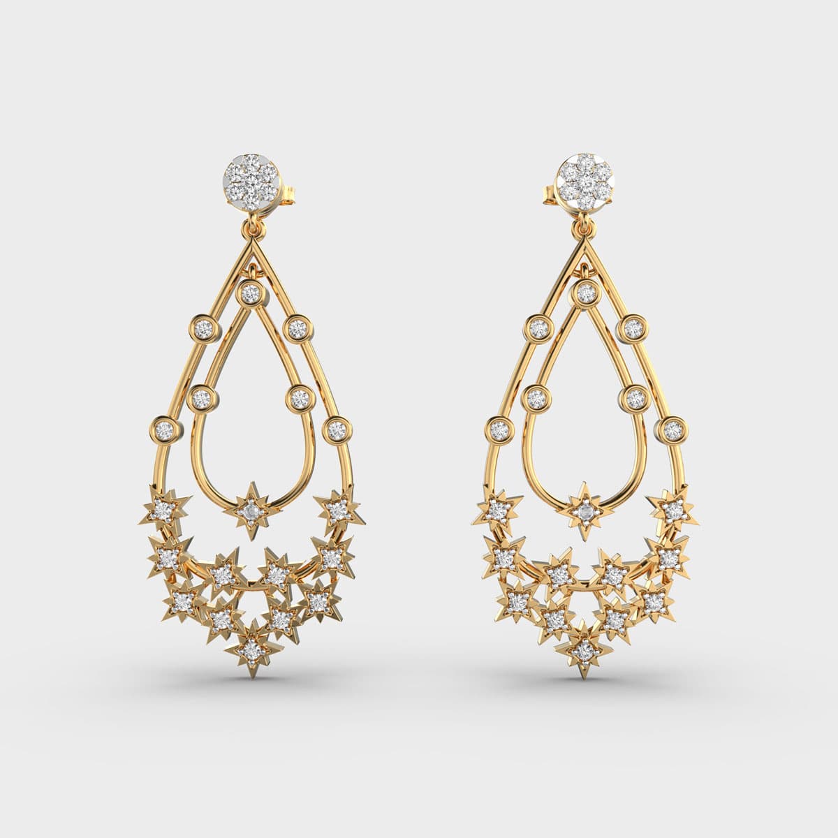 Drops Of Star Diamond Danglers