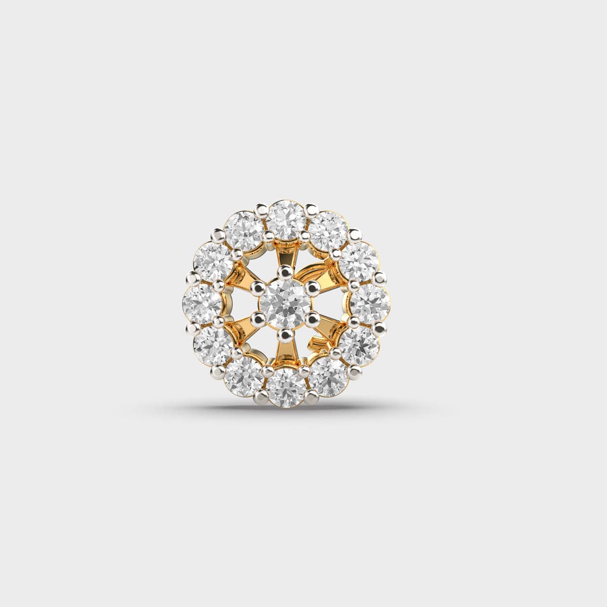 Vintage Floral Aspire Diamond Nosepin