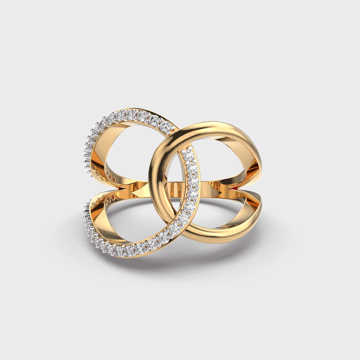 Entwined Fortune Fated Diamond Ring
