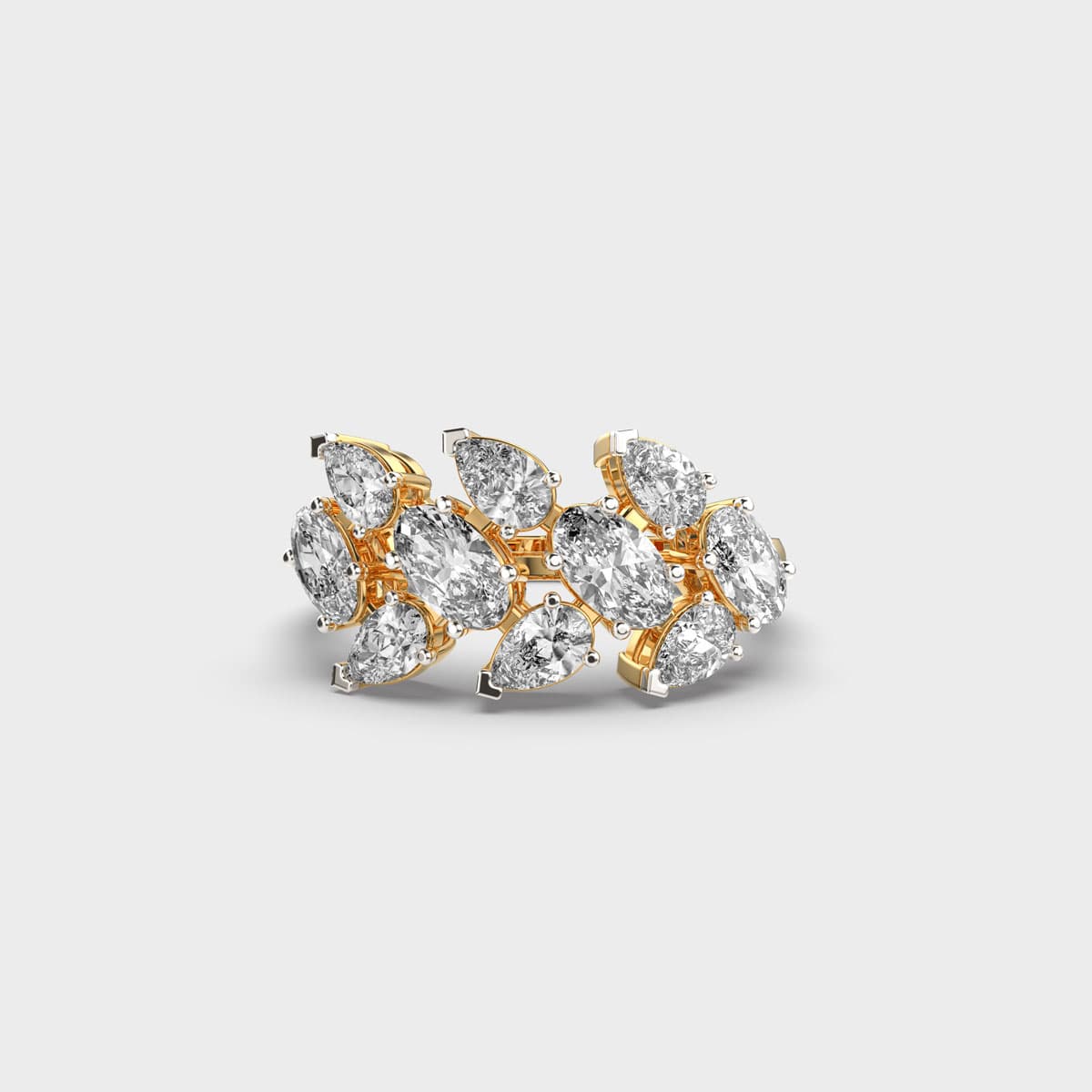 Mystic Garland Mixed Diamond Ring
