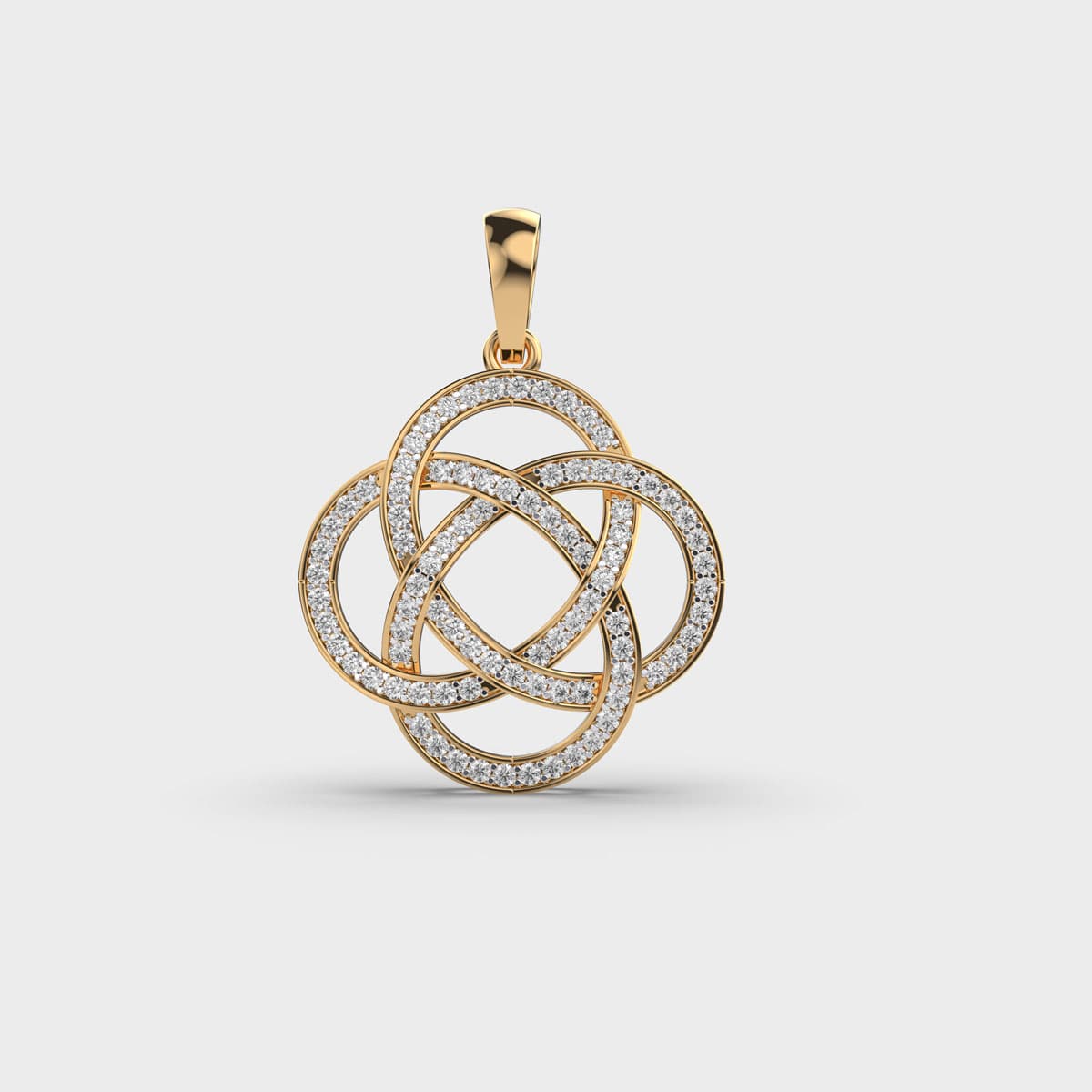 Celtic Symbol Divine Diamond Pendant  Without Chain