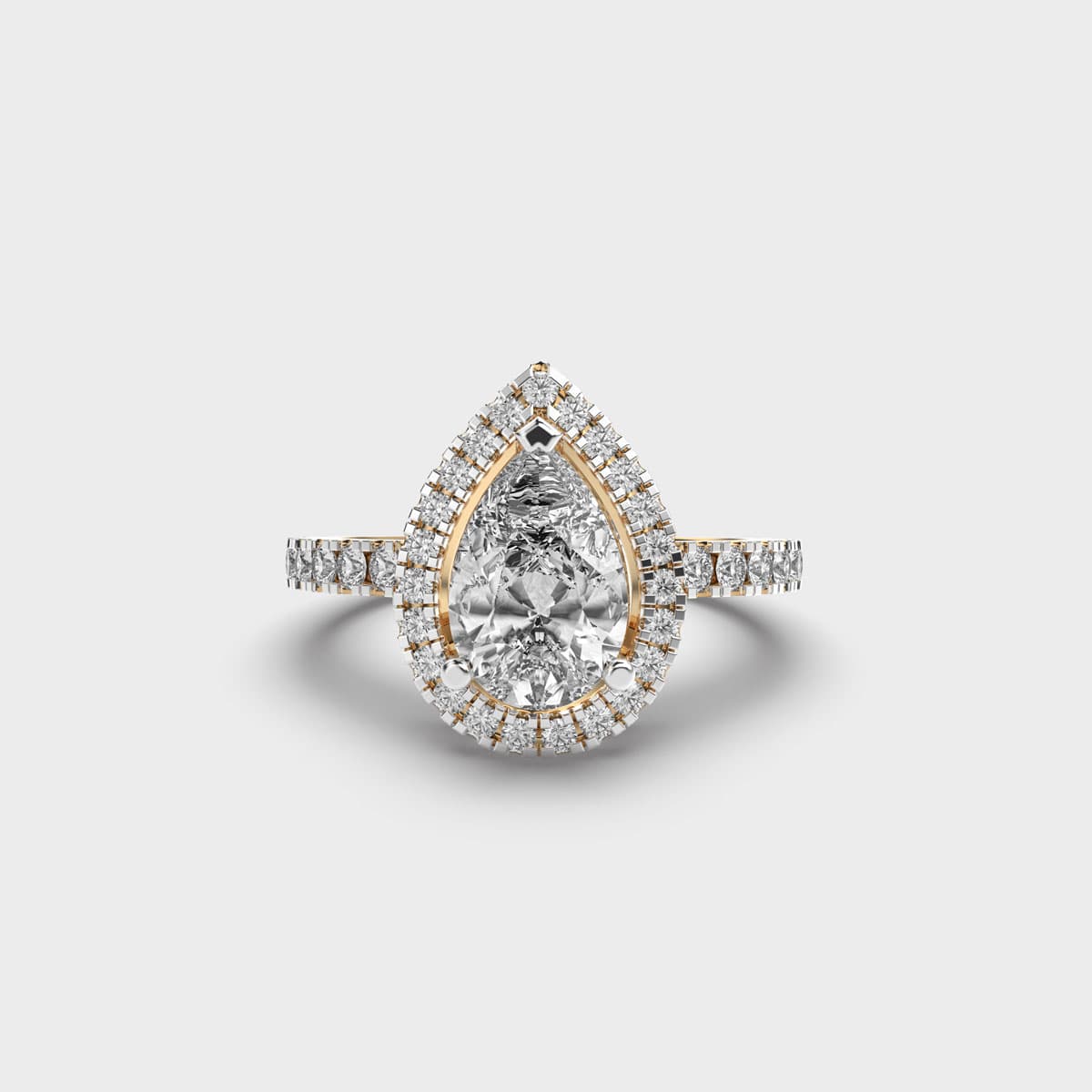 Forming a Dew Drop Diamond Ring