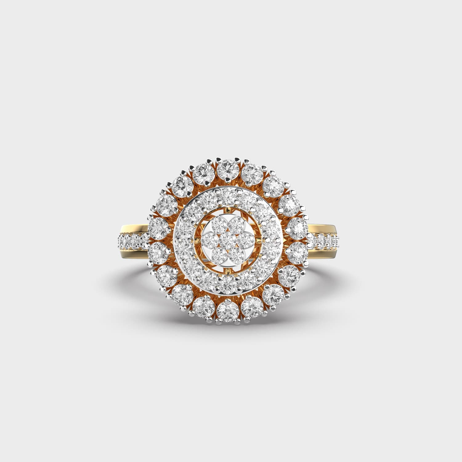 Defined Ripples Diamond Ring