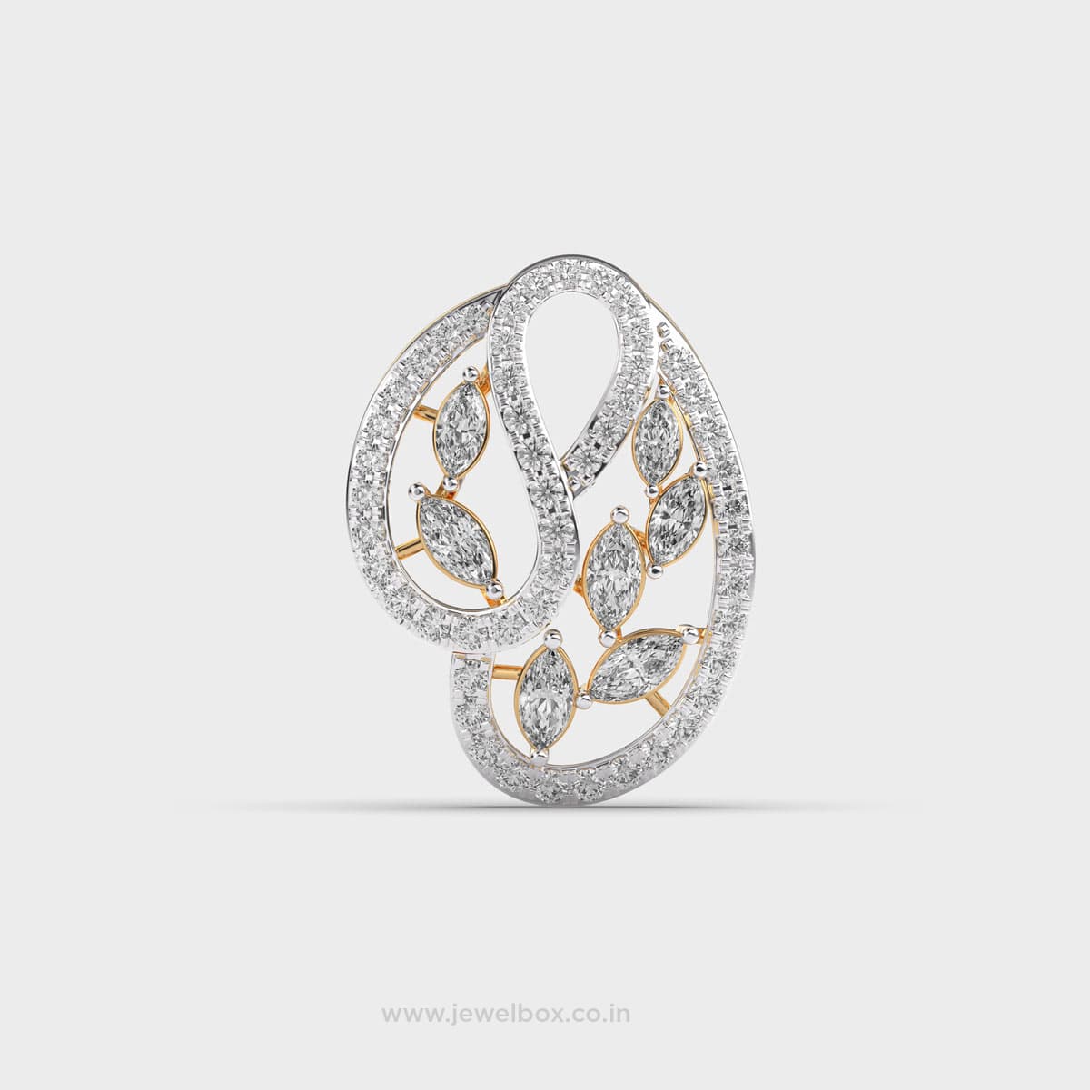 Elegant Marquise Diamond Pendant