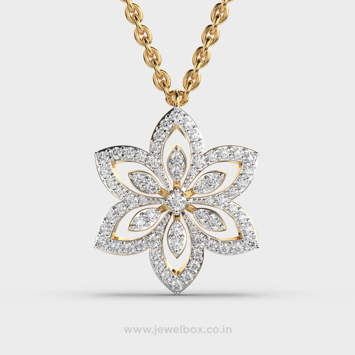 Floral Diamond Pendant