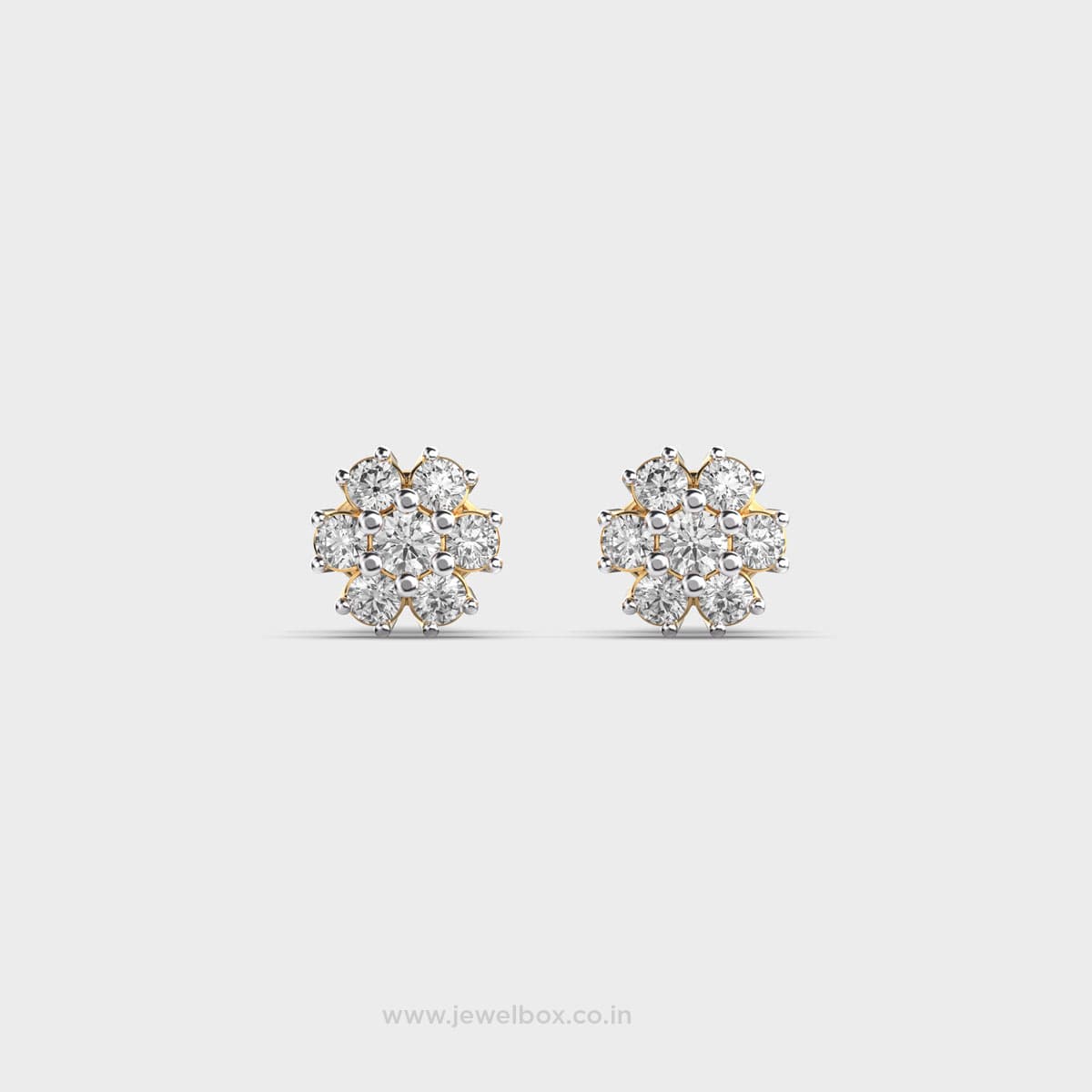 Elegant Diamond Stud Earrings
