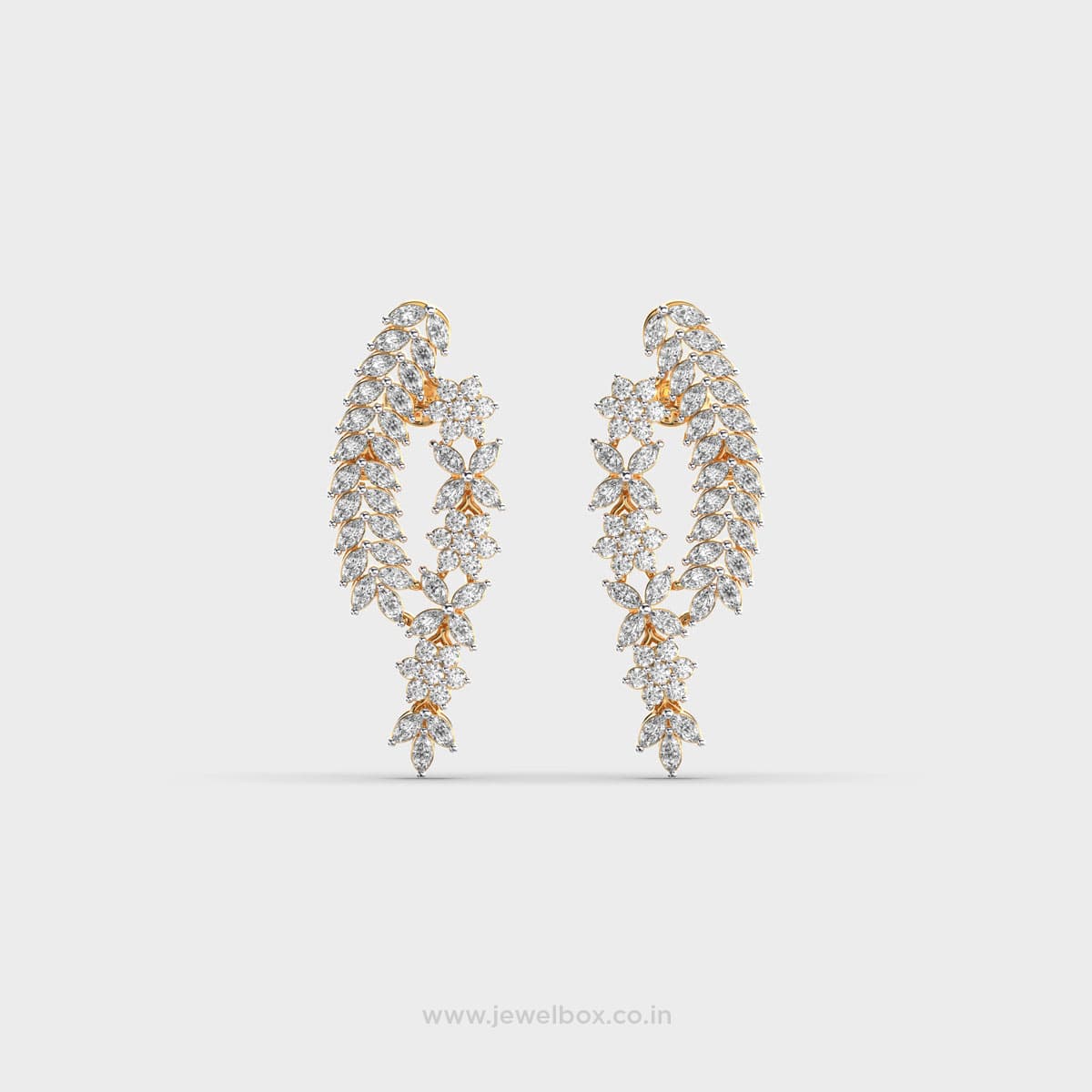 Stars and Flowers Diamond Earrings