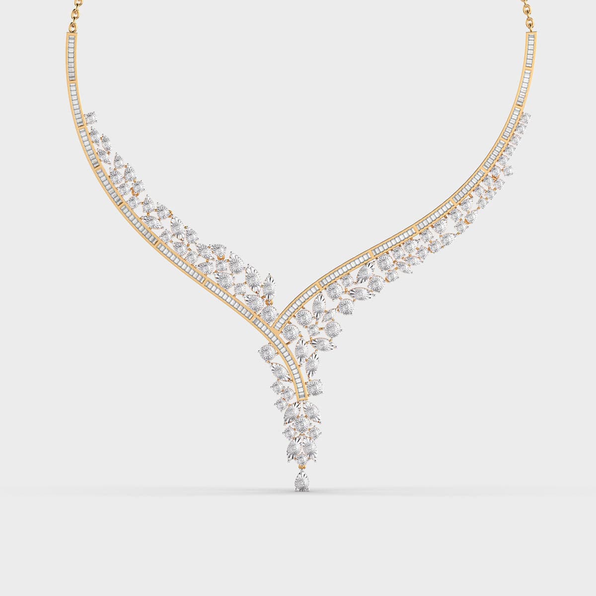 Queen's Grace Glistening Diamond Necklace
