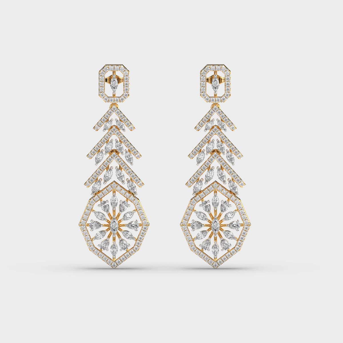 Velvet Moonfall Diamond Dangler Earring