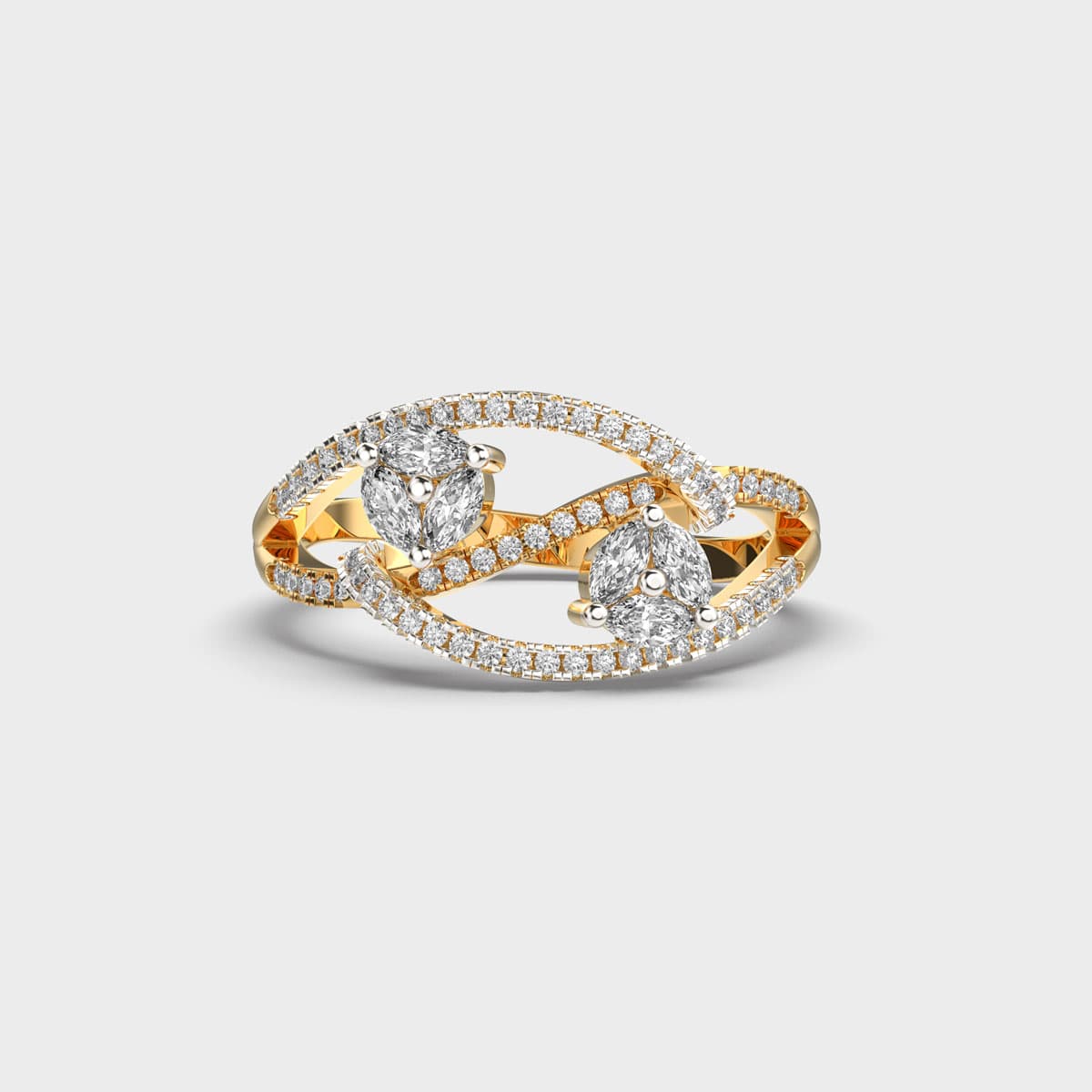 Criss Of The Glow Diamond Cocktail Ring