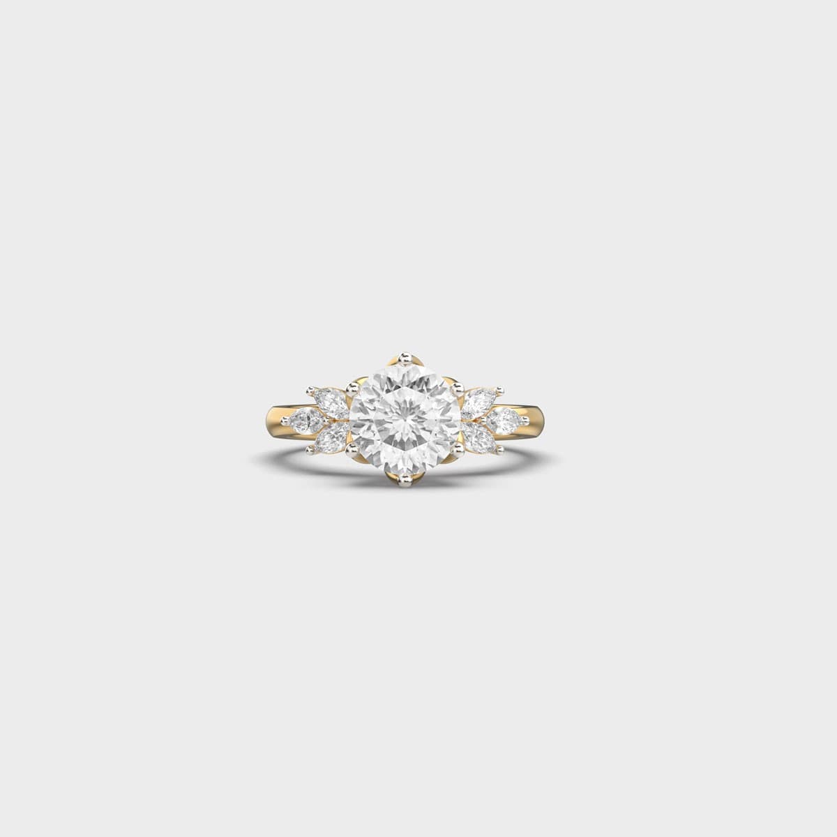 Marquise Crown Padma Cut Diamond Ring