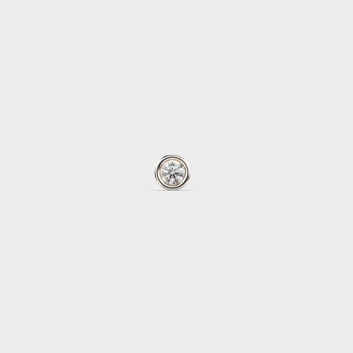 Glowing Steering Men Diamond Ear Stud