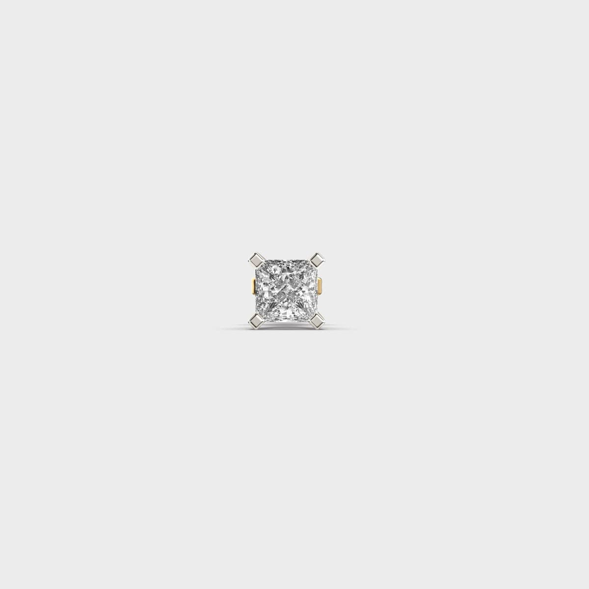 Nova Princess Cut Diamond Stud For Men