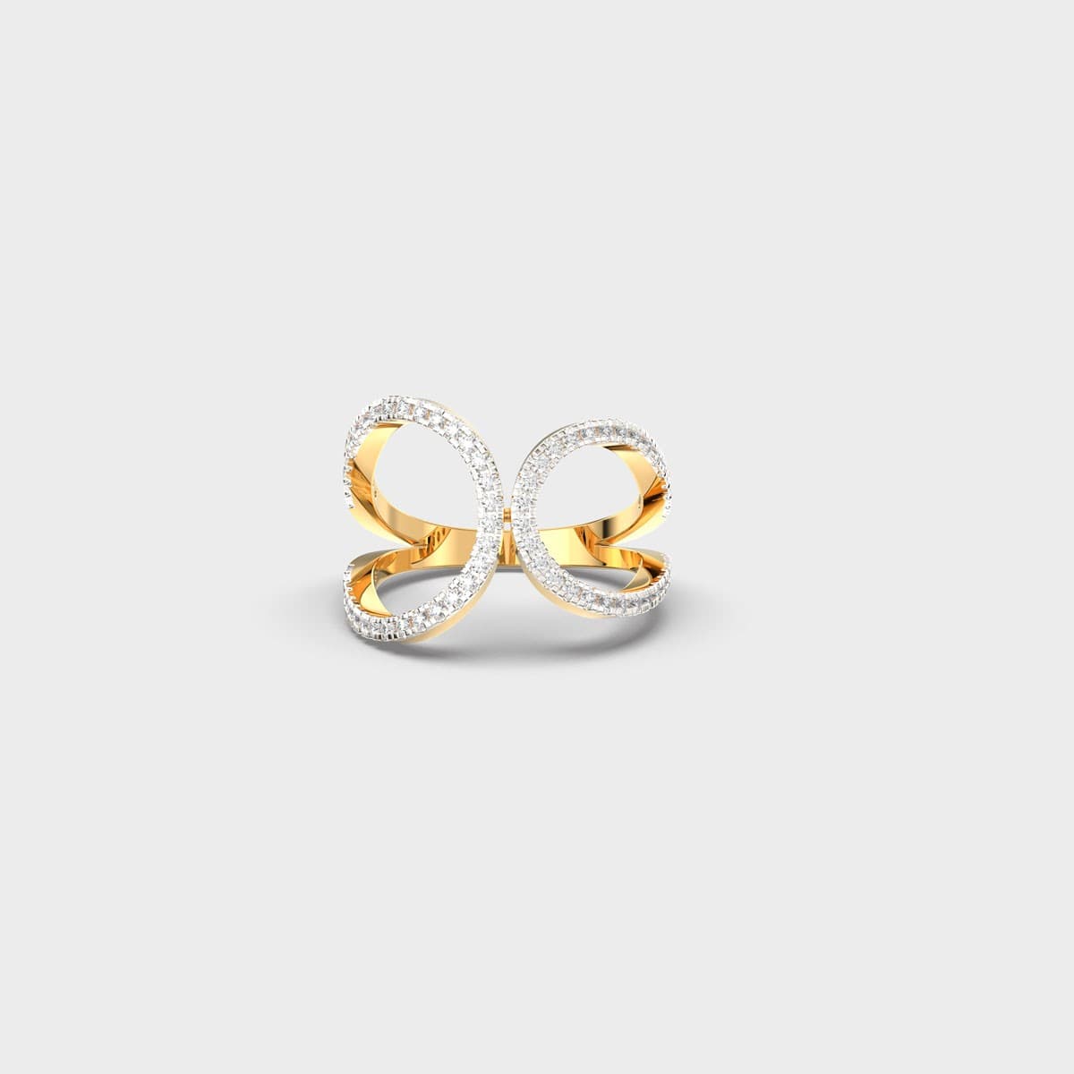Glorious Curve Statement Diamond Ring