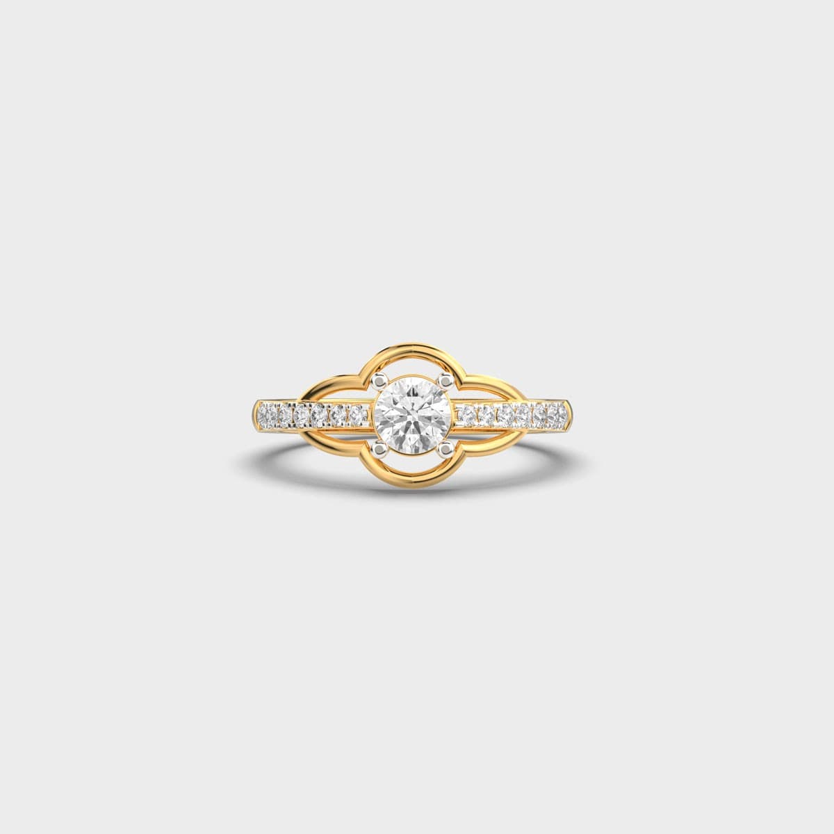 Petal Circle Diamond Ring