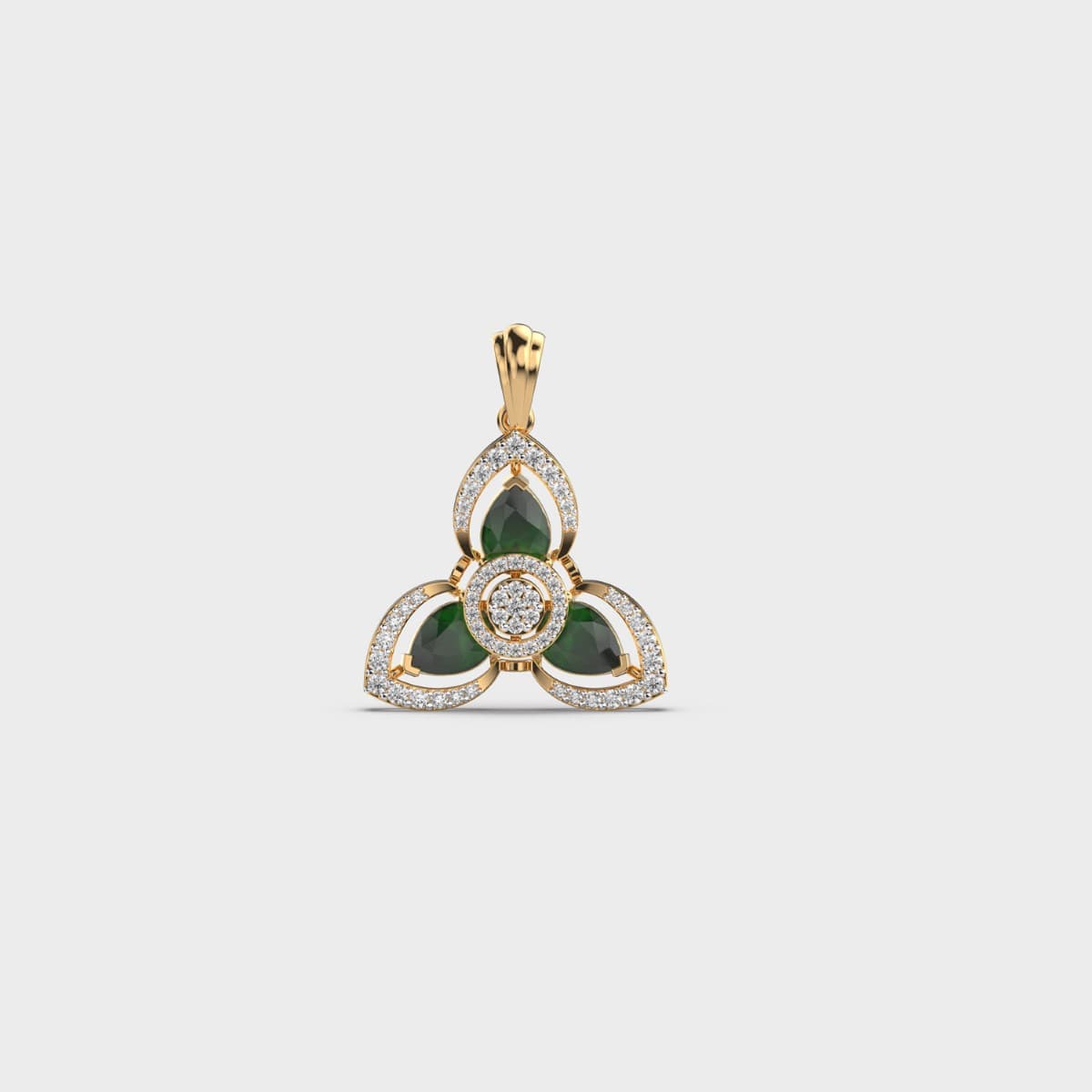 Wiccan Emblem Diamond Pendant (Without Chain)
