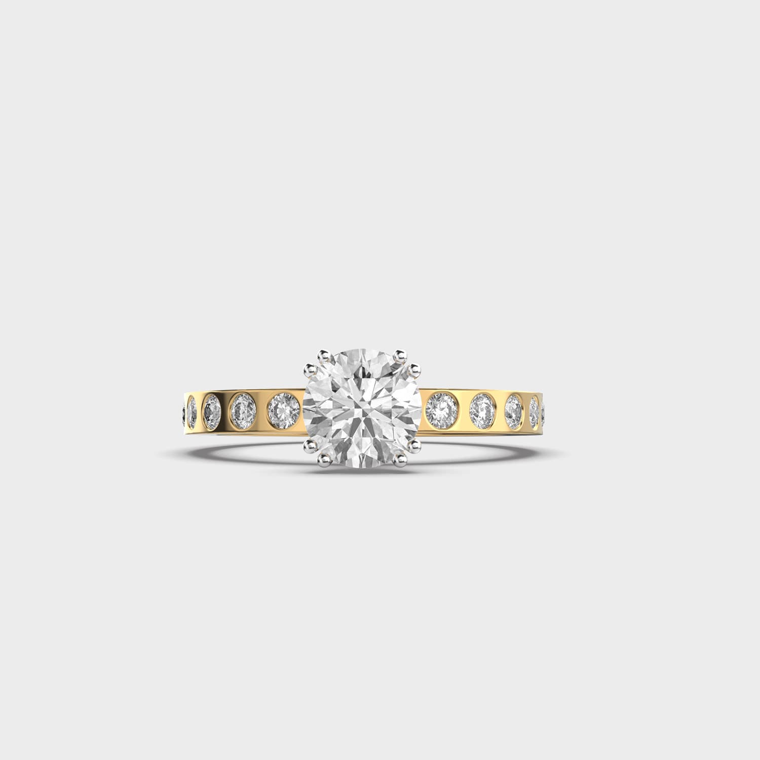 Radiant Core Of Diamond Ring
