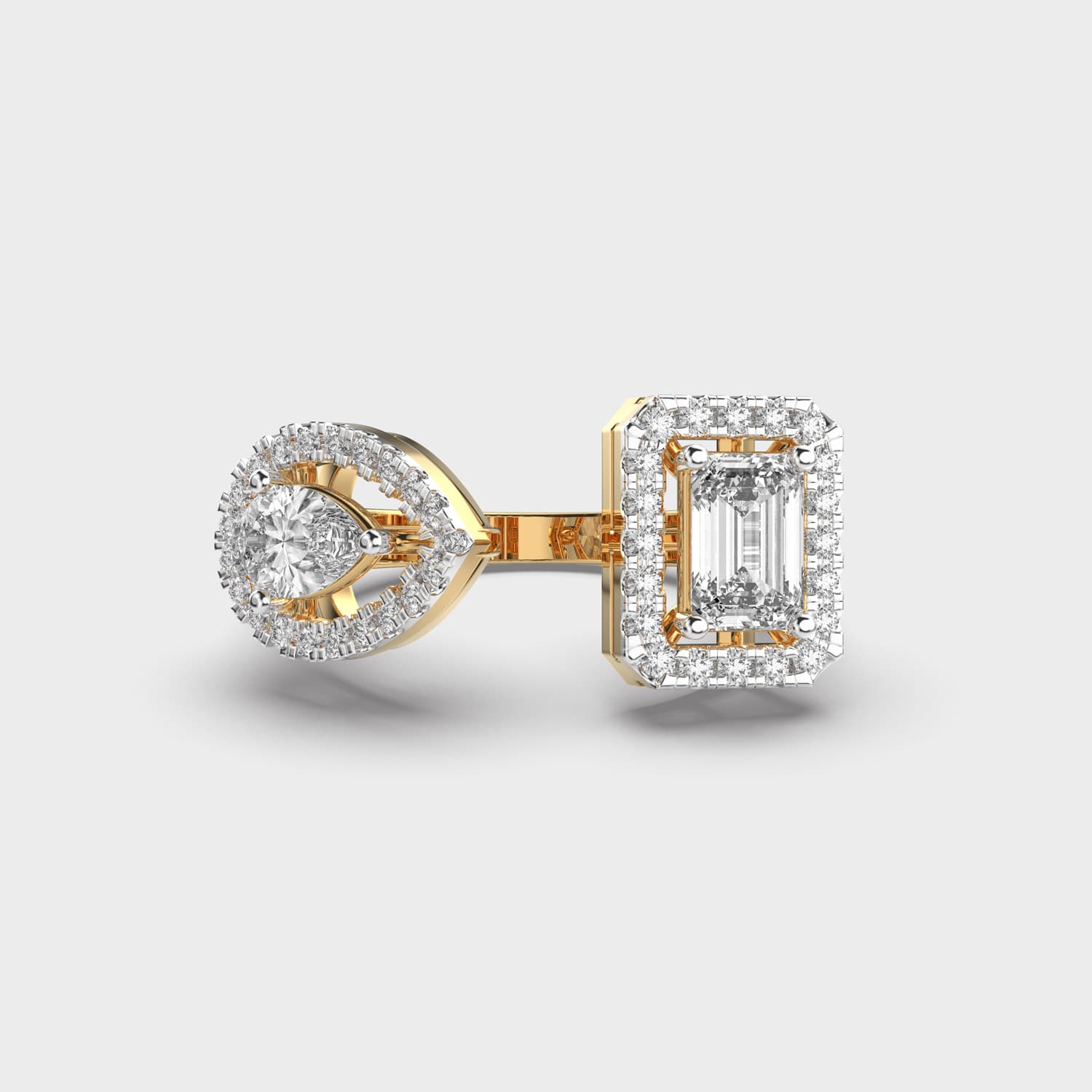 Shimmering Love Toi Et Moi Diamond Ring