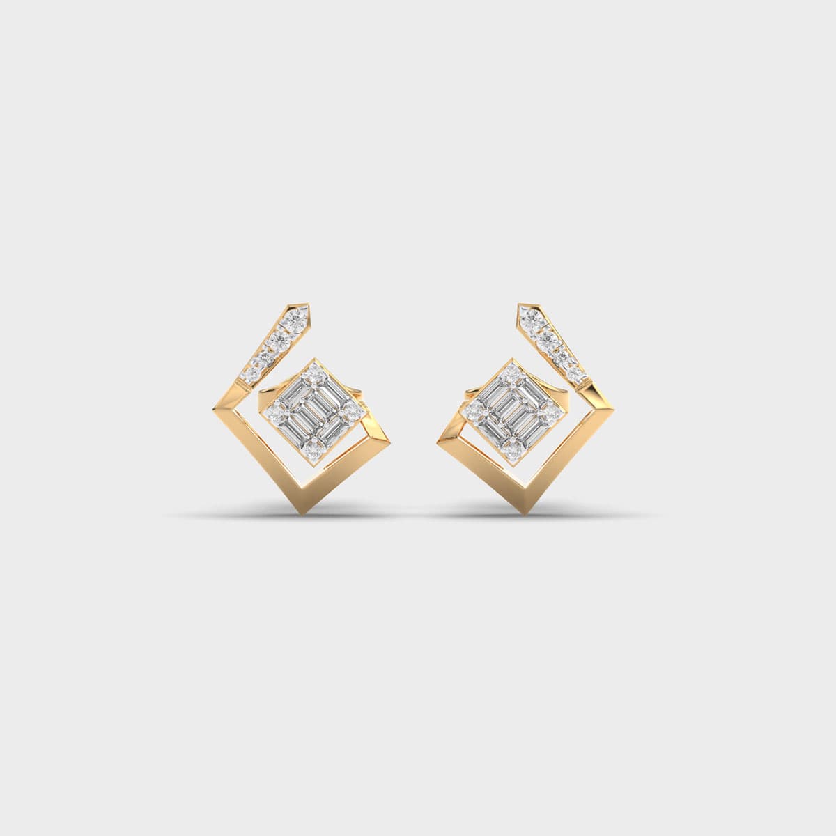 Glamour from the Sky Diamond Earstuds