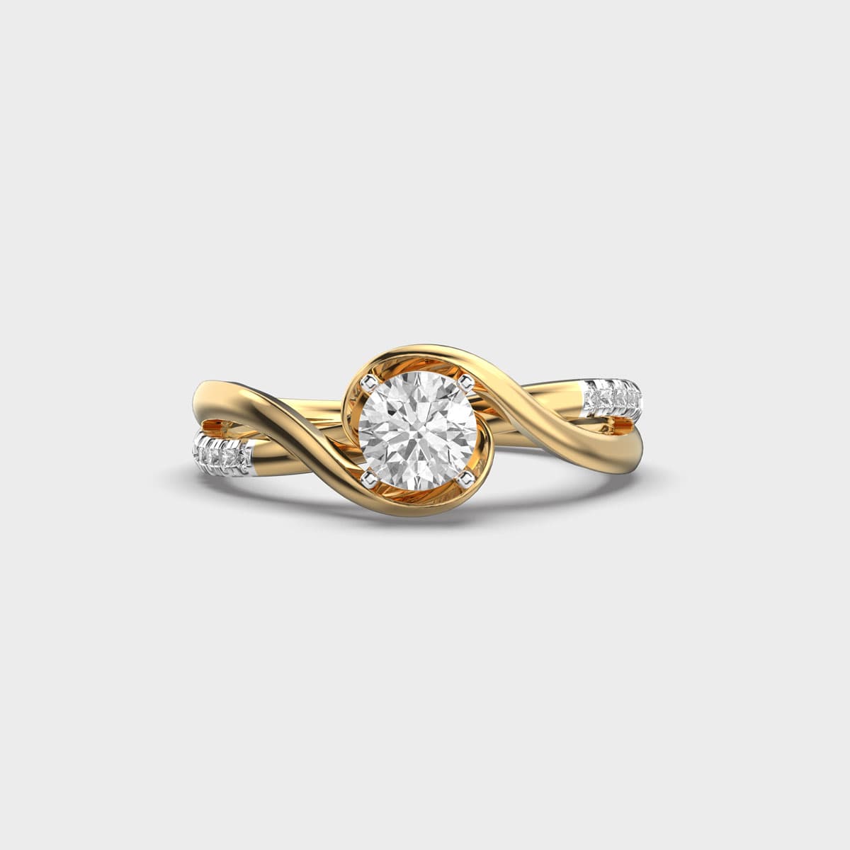 Bedazzling Fantansia Spiral Diamond Ring