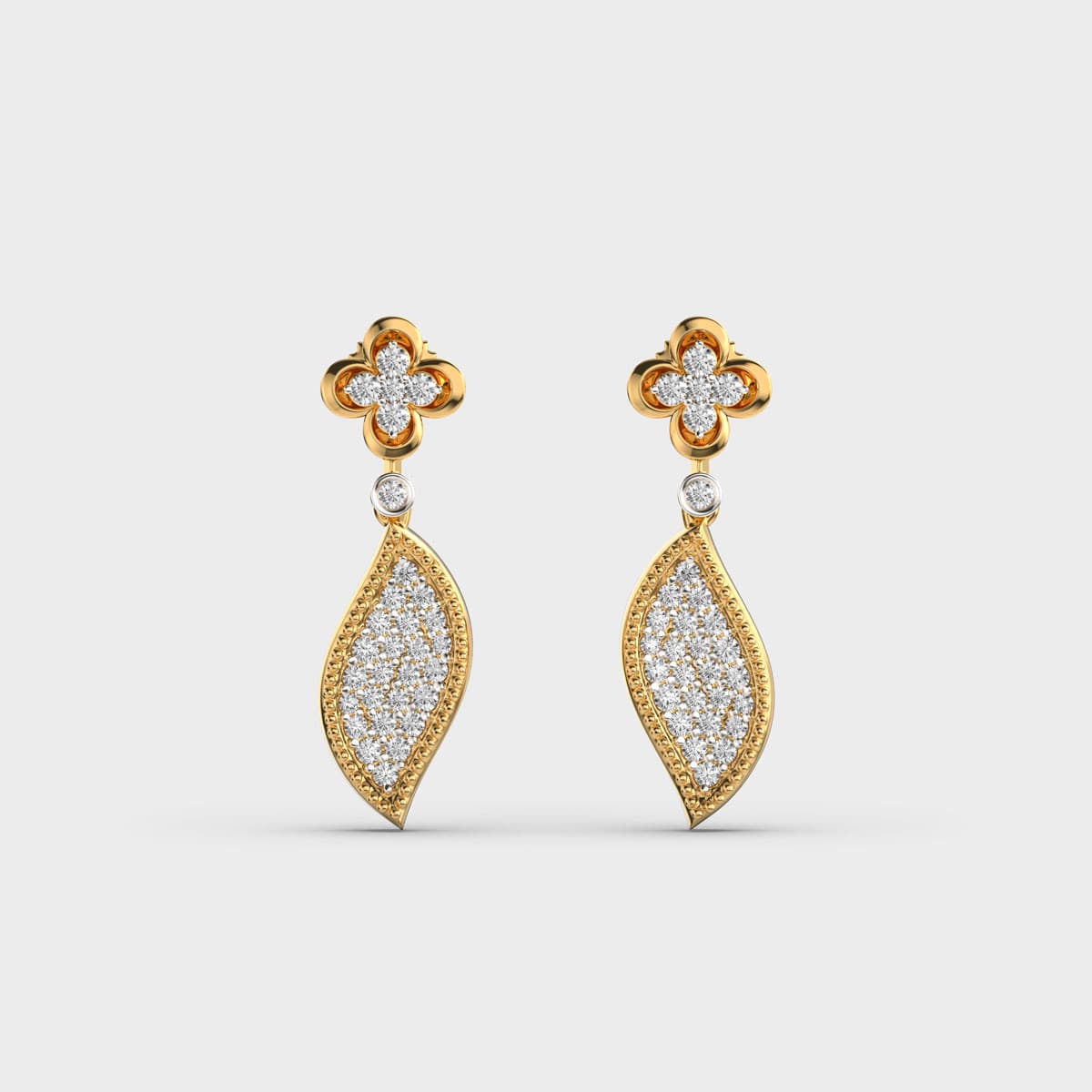 Lovers Sphere Diamond Drop Earrings
