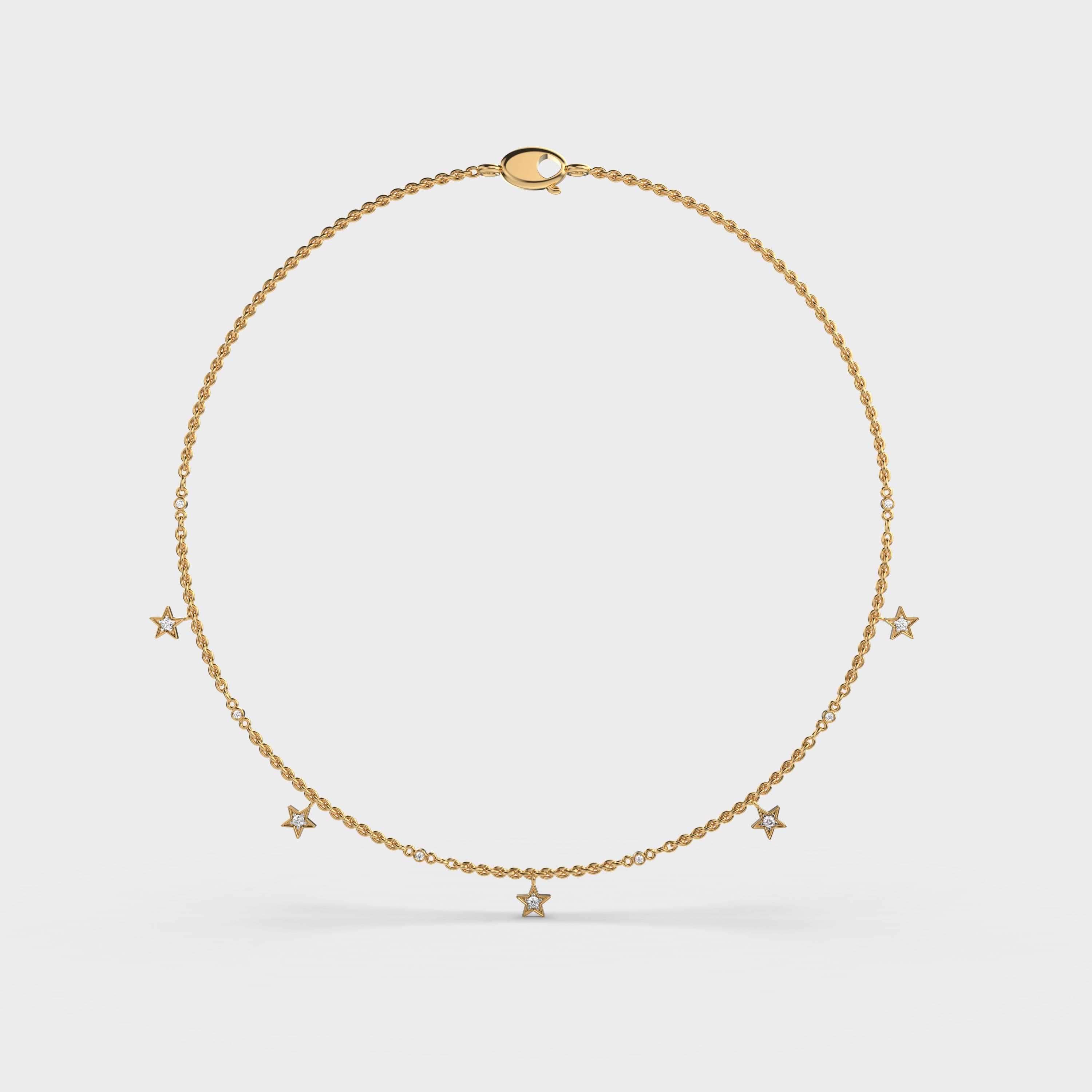 My Sweetheart Stars Diamond Necklace