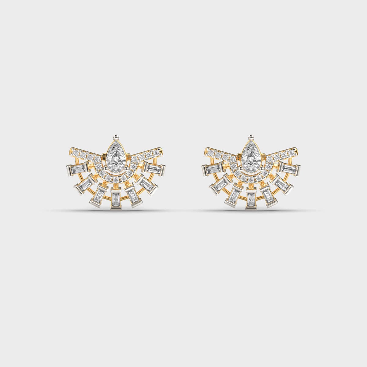 Elite Fanfare Diamond Ear Studs
