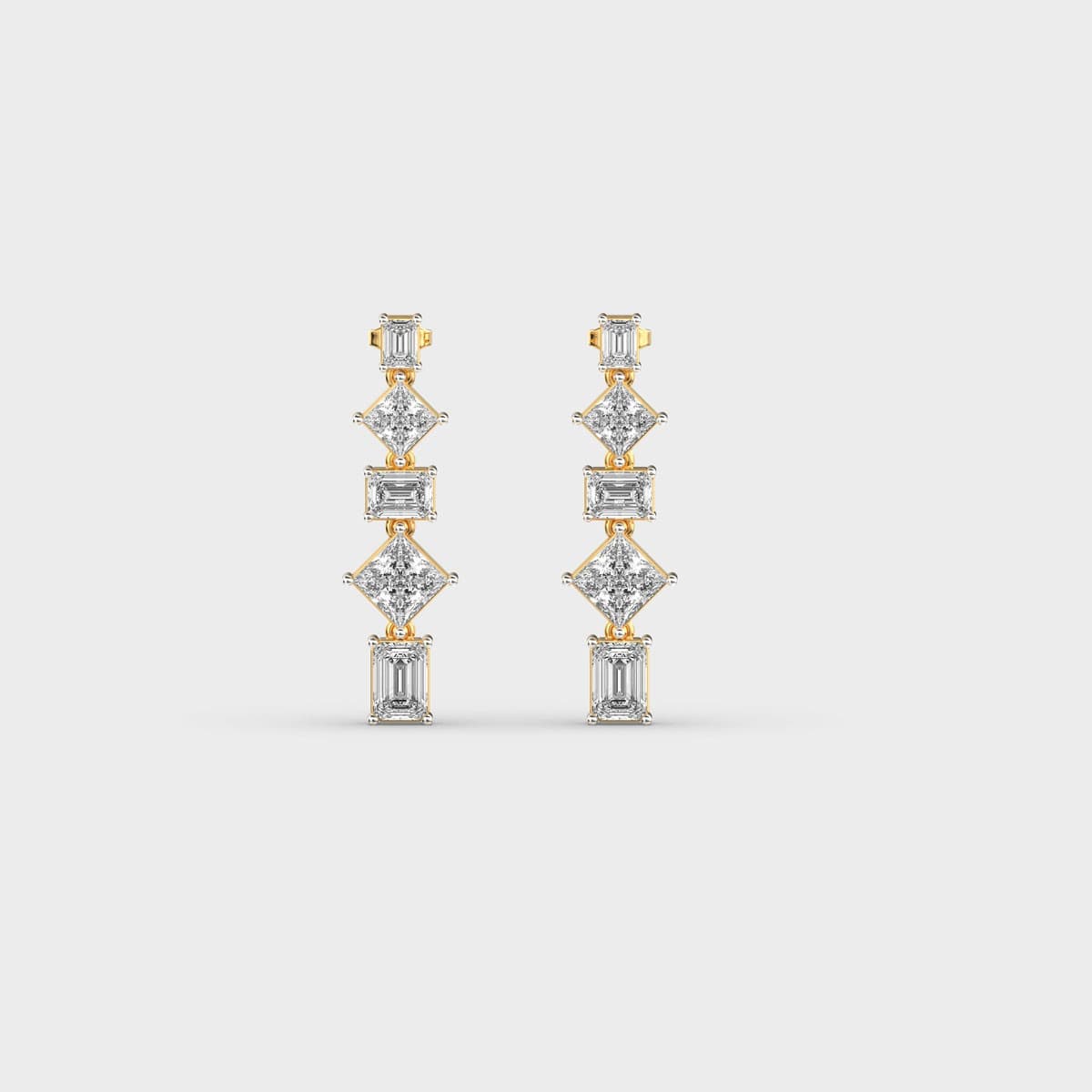 Stellar Threader Diamond Earrings