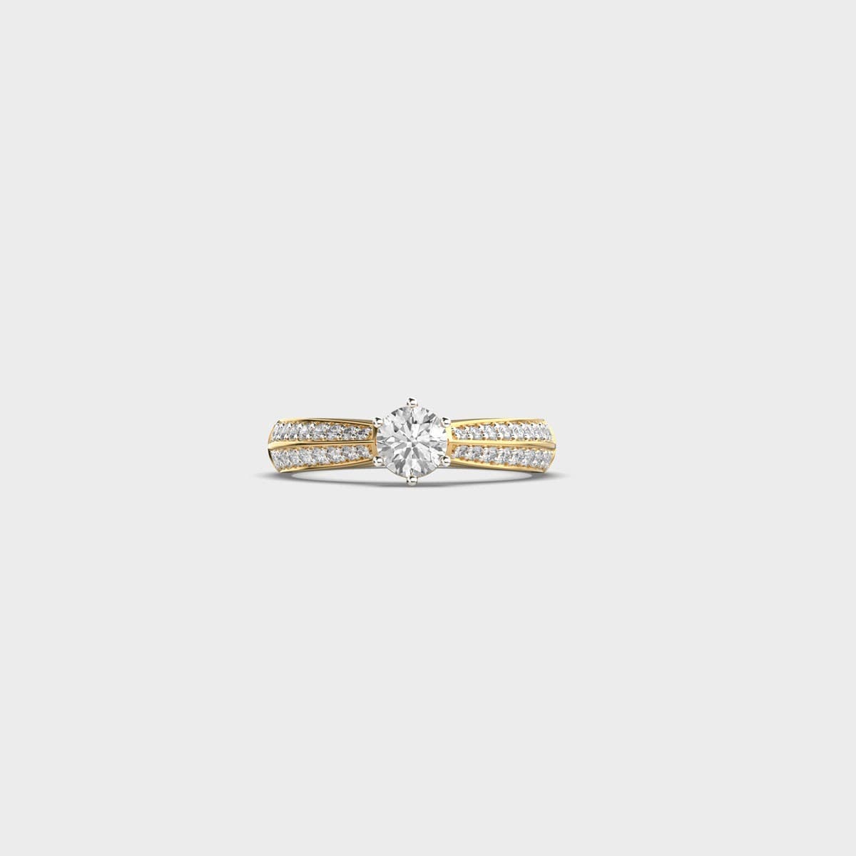 Aurora Borrelia’s Round Diamond Ring